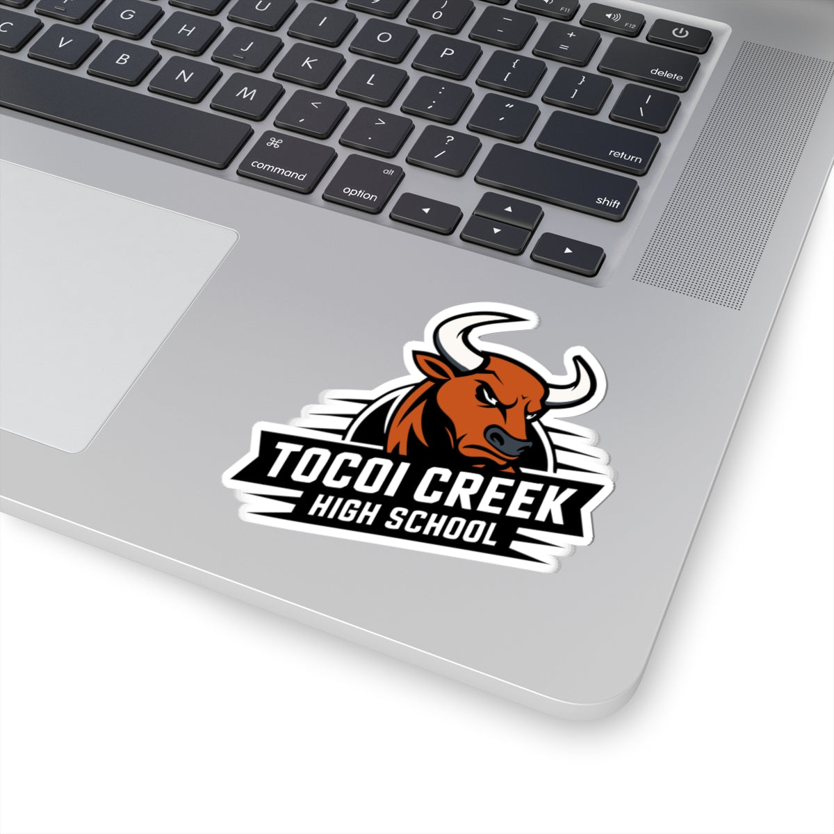 Angled Toro Mascot Sticker – Tocoi Creek Spirit Decal