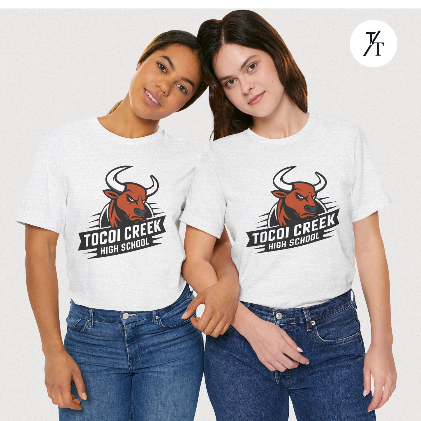 Angled Toro Mascot Tee – Tocoi Creek High School Spirit Shirt
