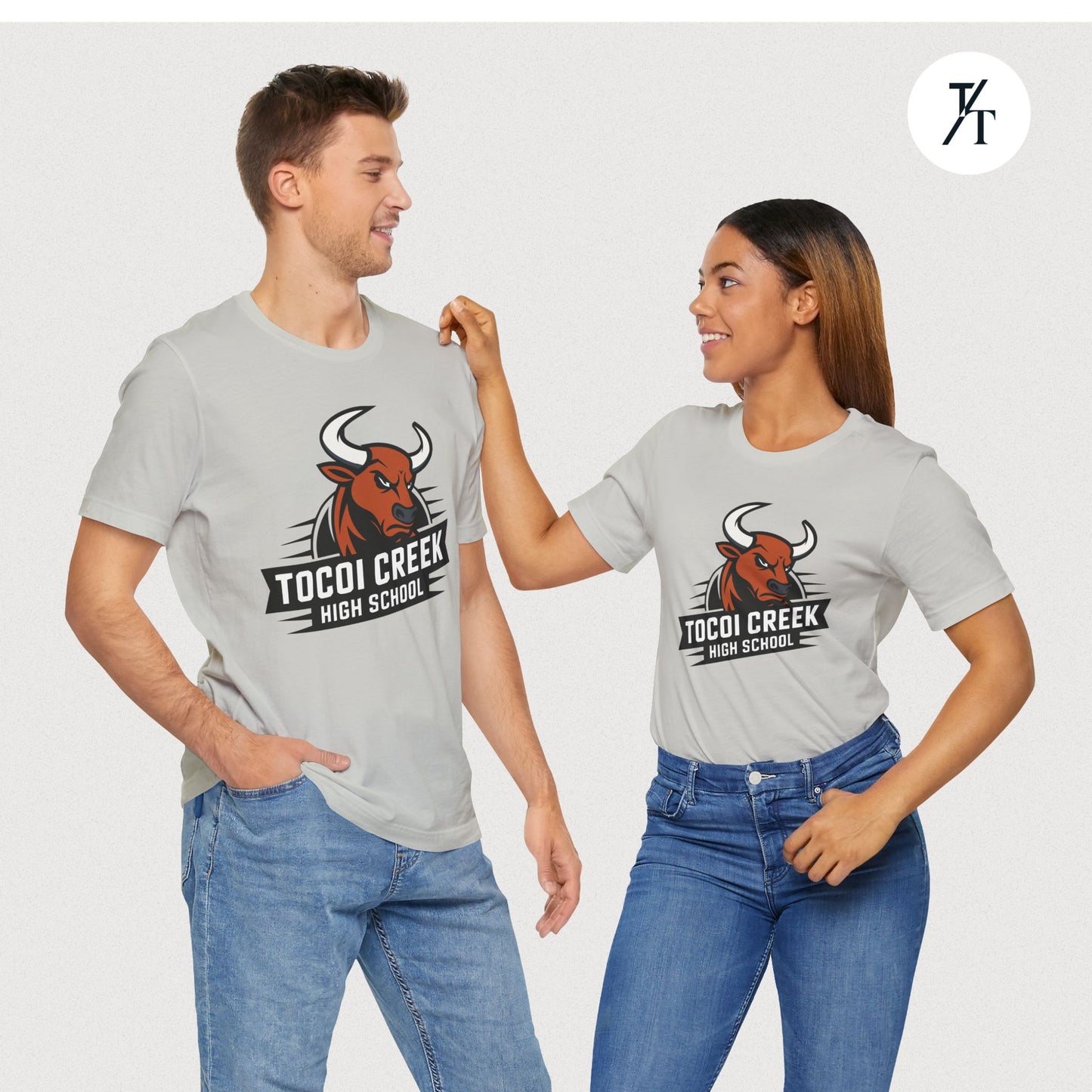 Angled Toro Mascot Tee – Tocoi Creek High School Spirit Shirt