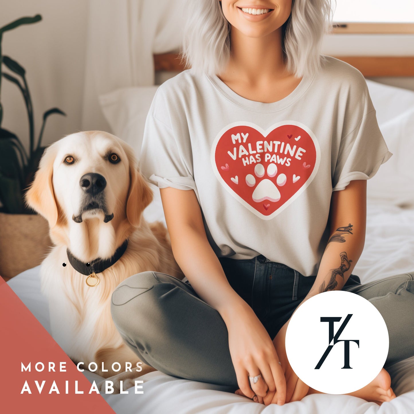 Pet Lover Valentines Dog Shirts Cat Mom Love Tee