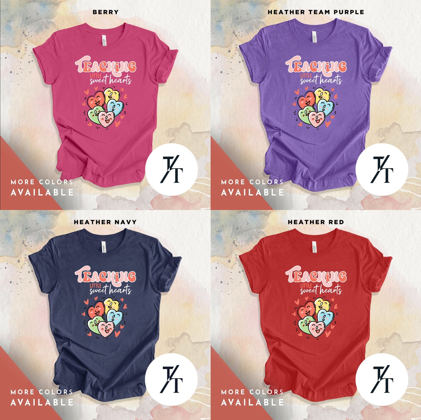 Teaching Sweethearts Teacher Shirts Valentines Day Gift Tee