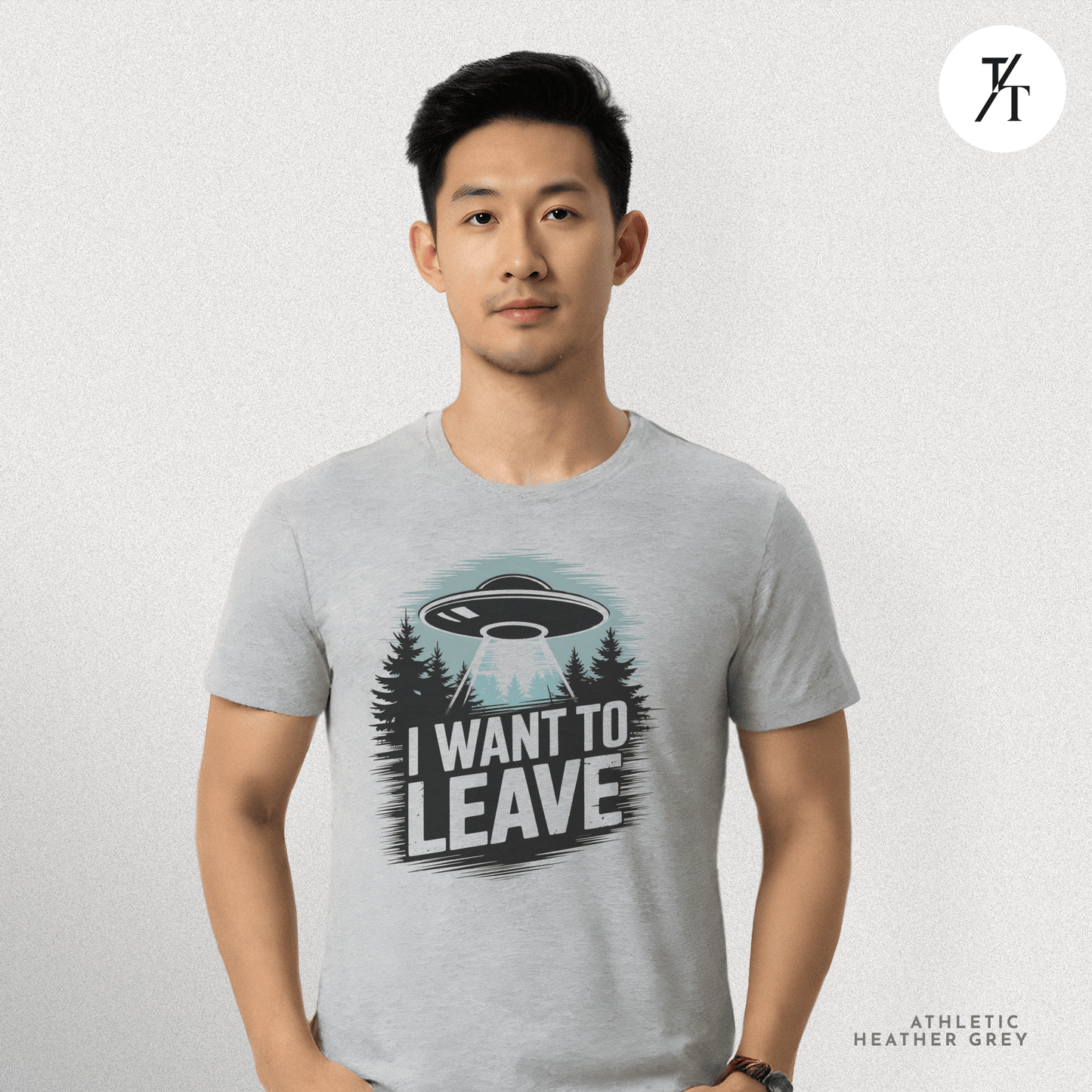 I Want To Leave UFO Tee – Funny Alien Abduction Graphic Shirt