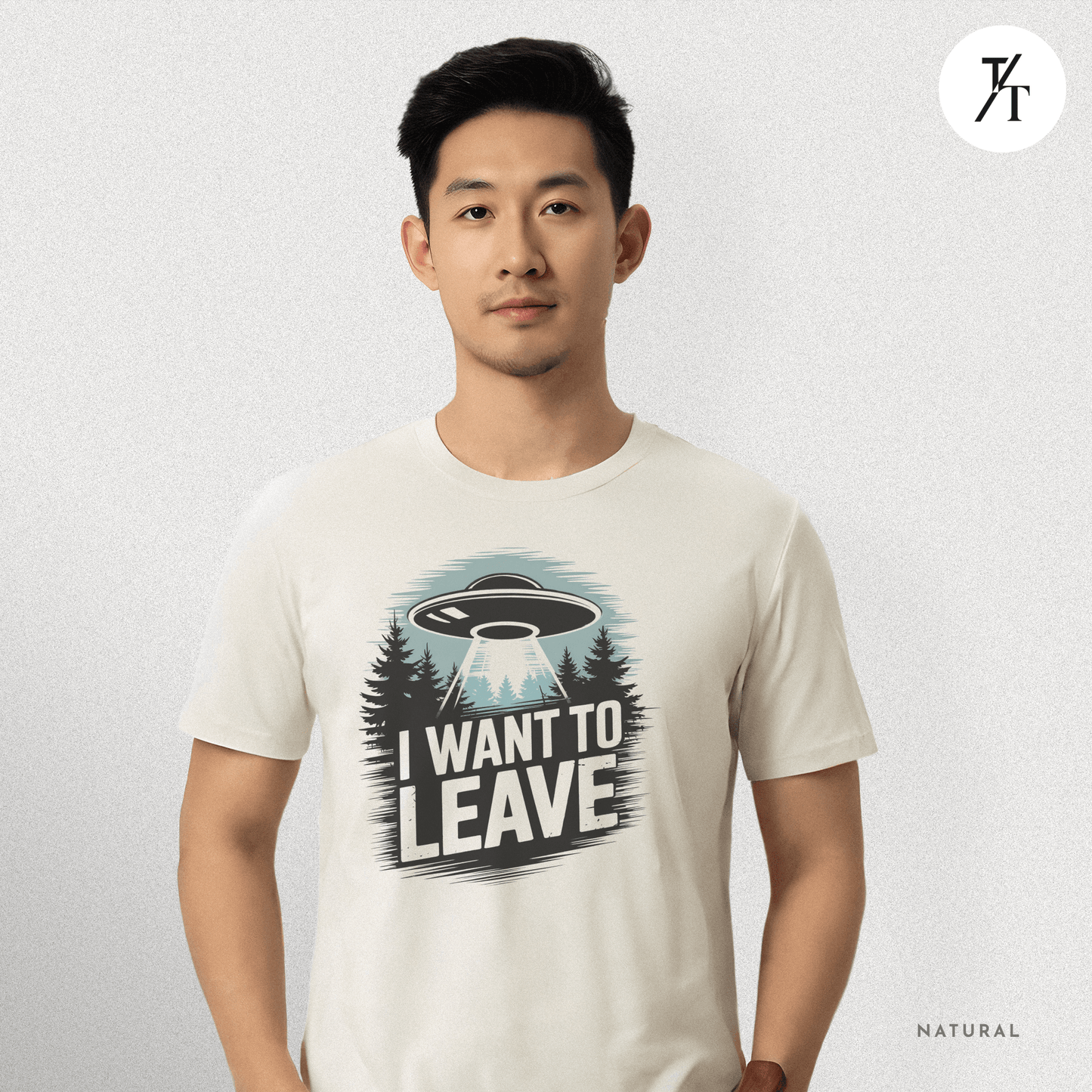 I Want To Leave UFO Tee – Funny Alien Abduction Graphic Shirt