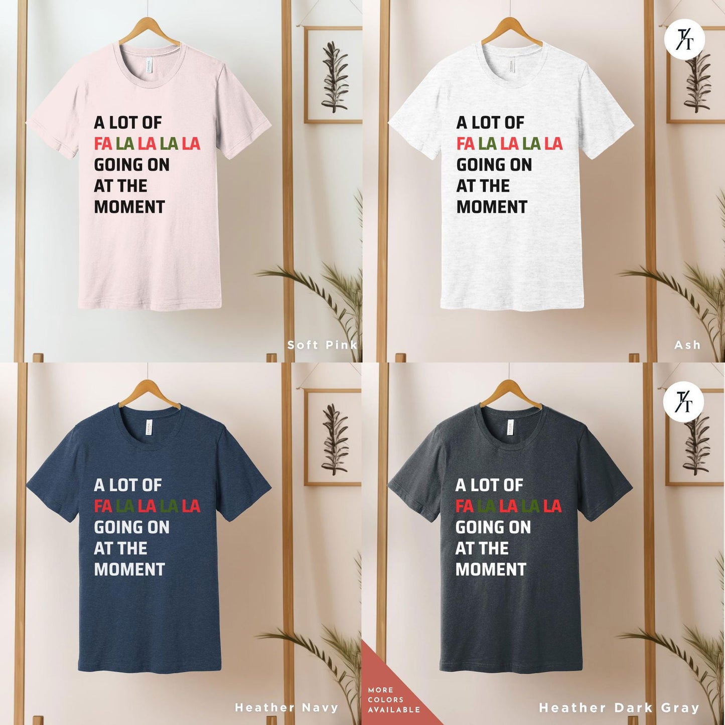Swiftie Christmas shirt A Lot of fa la la la Going on at the Moment Taylor Swift Xmas Merry Christmas Womens Xmas Tee A Lot Going On tshirt - Trendy/Timeless Studio