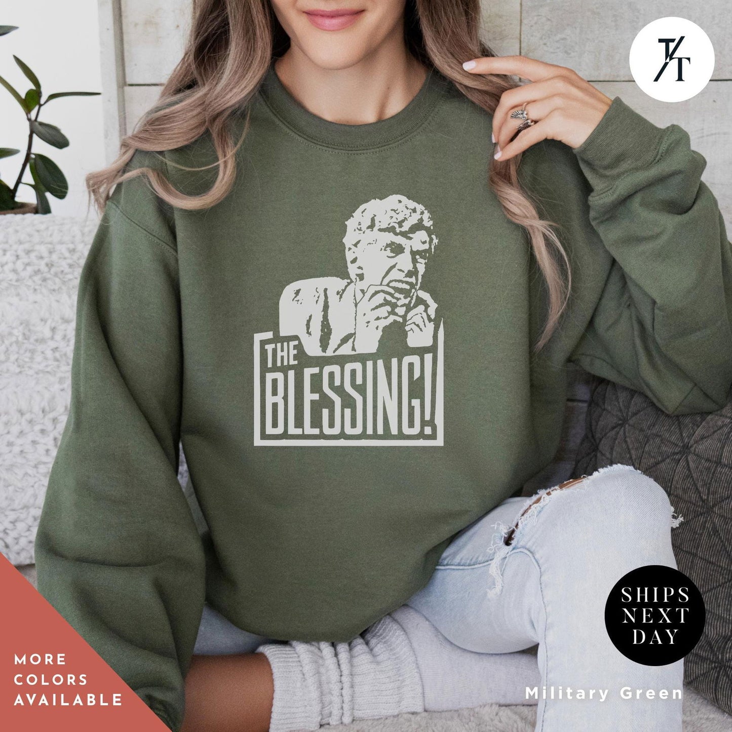 Uncle Lewis The Blessing Christmas Sweatshirt National Lampoon Christmas Vacation The Blessing Uncle Lewis Vacation Funny Ugly Xmas Sweater - Trendy/Timeless Studio