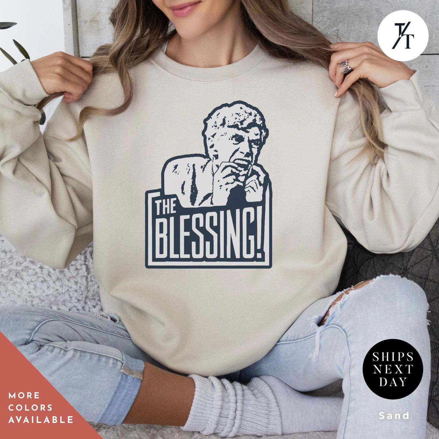 Uncle Lewis The Blessing Christmas Sweatshirt National Lampoon Christmas Vacation The Blessing Uncle Lewis Vacation Funny Ugly Xmas Sweater - Trendy/Timeless Studio