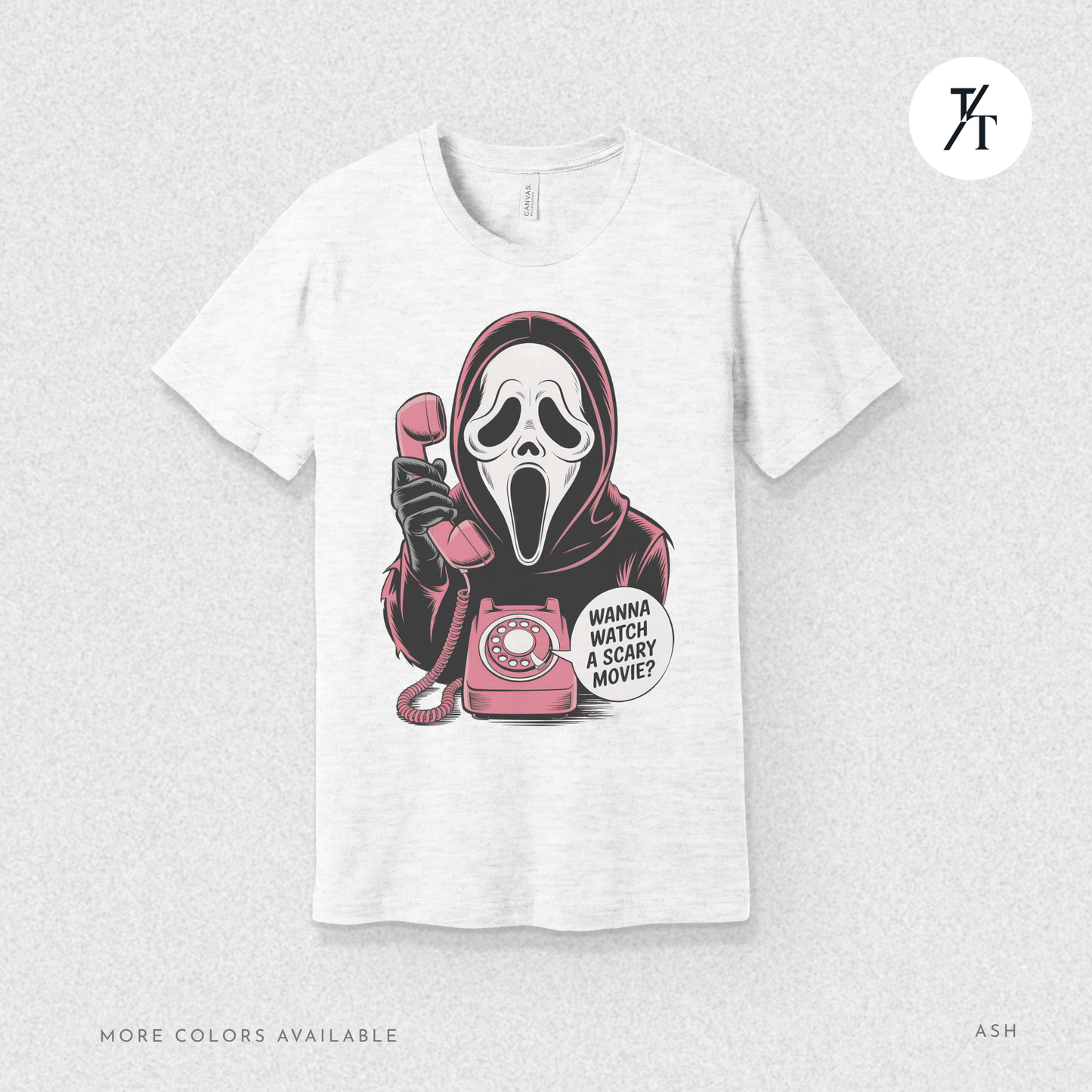 Wanna Watch a Scary Movie Tee – Horror Parody Graphic T-Shirt