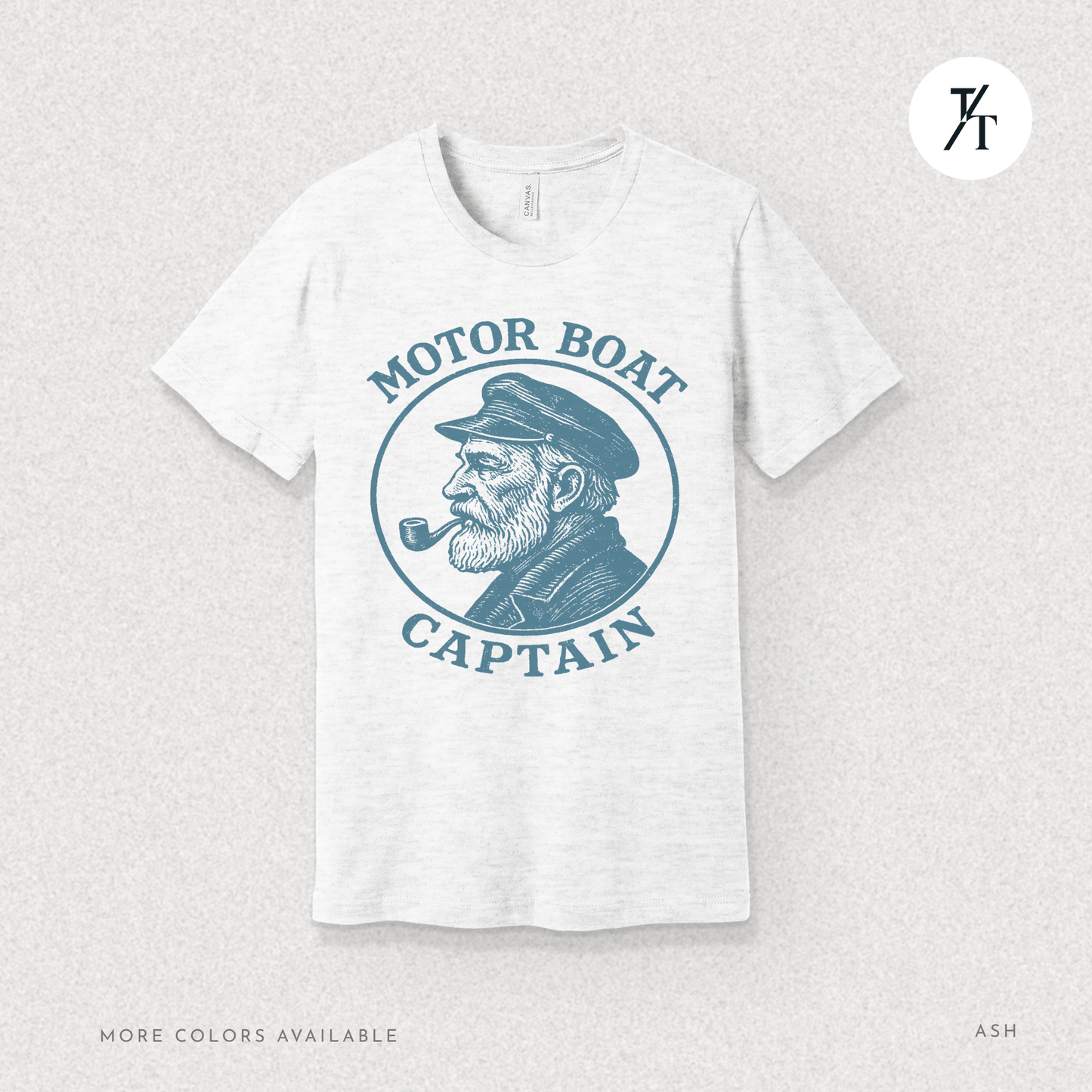 Funny Men's Parody "Motor Boat Captain" Nautical Retro Vintage Humor T-Shirt