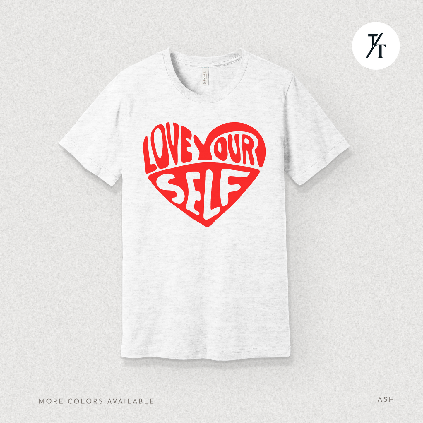 Love Yourself T-Shirt – Bold Psychedelic Heart Graphic Tee