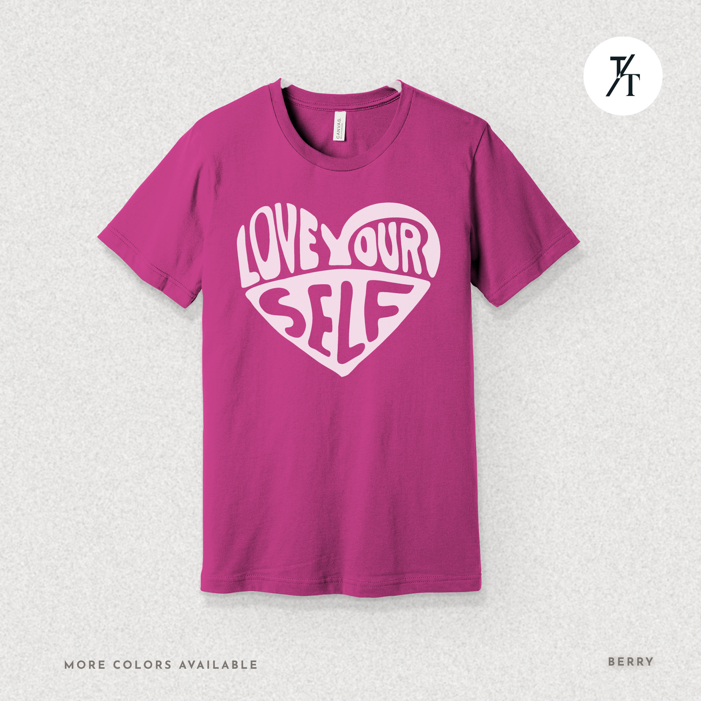 Love Yourself T-Shirt – Bold Psychedelic Heart Graphic Tee