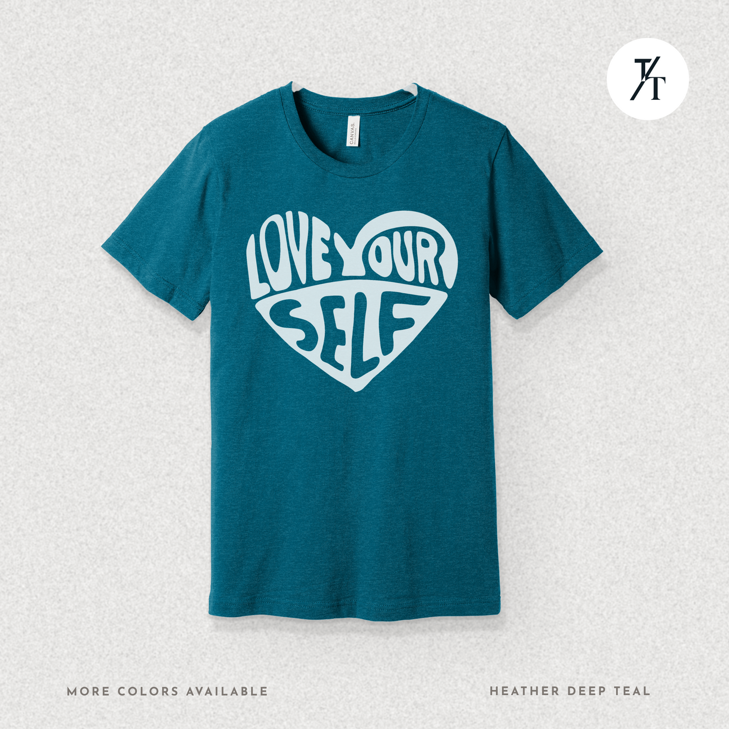 Love Yourself T-Shirt – Bold Psychedelic Heart Graphic Tee