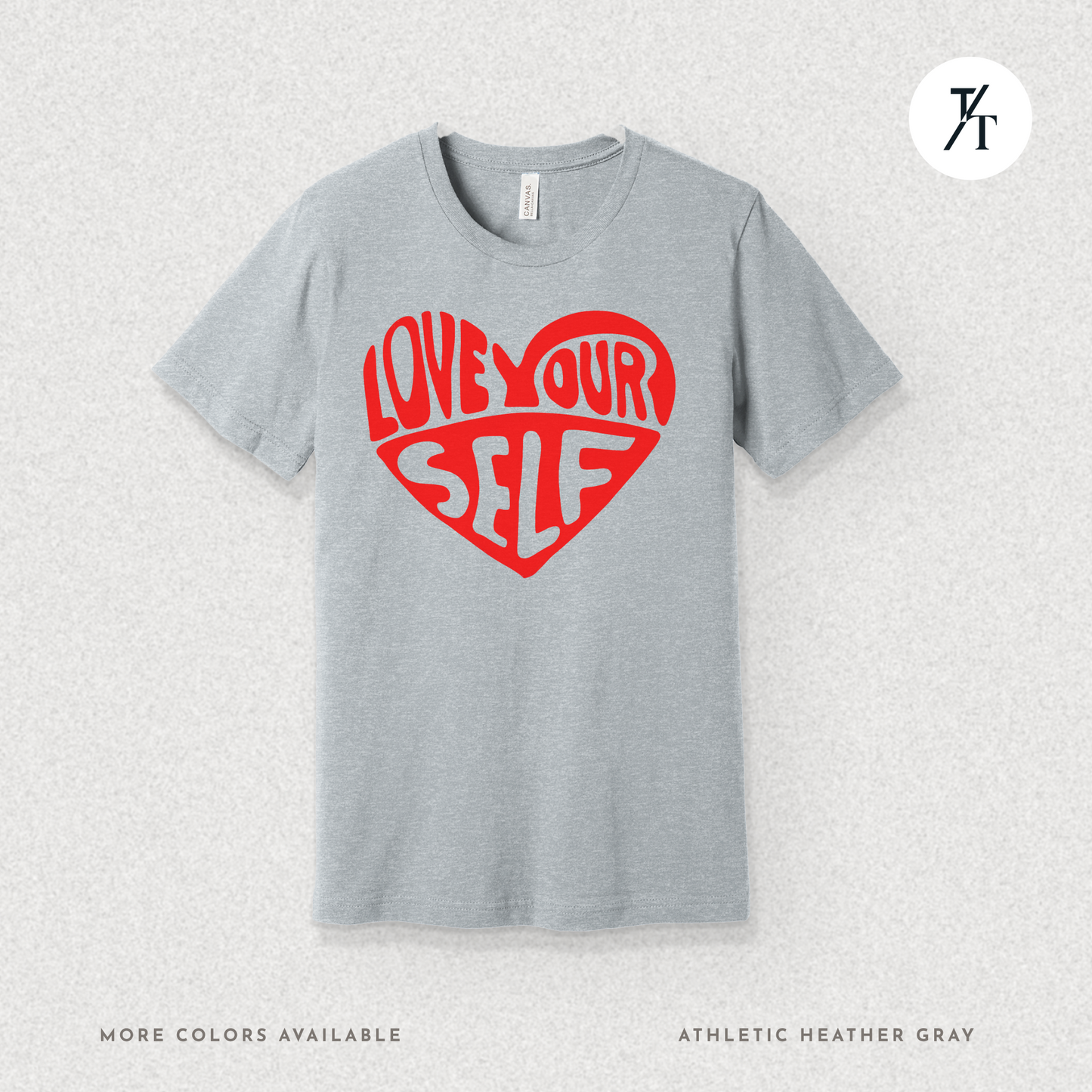 Love Yourself T-Shirt – Bold Psychedelic Heart Graphic Tee