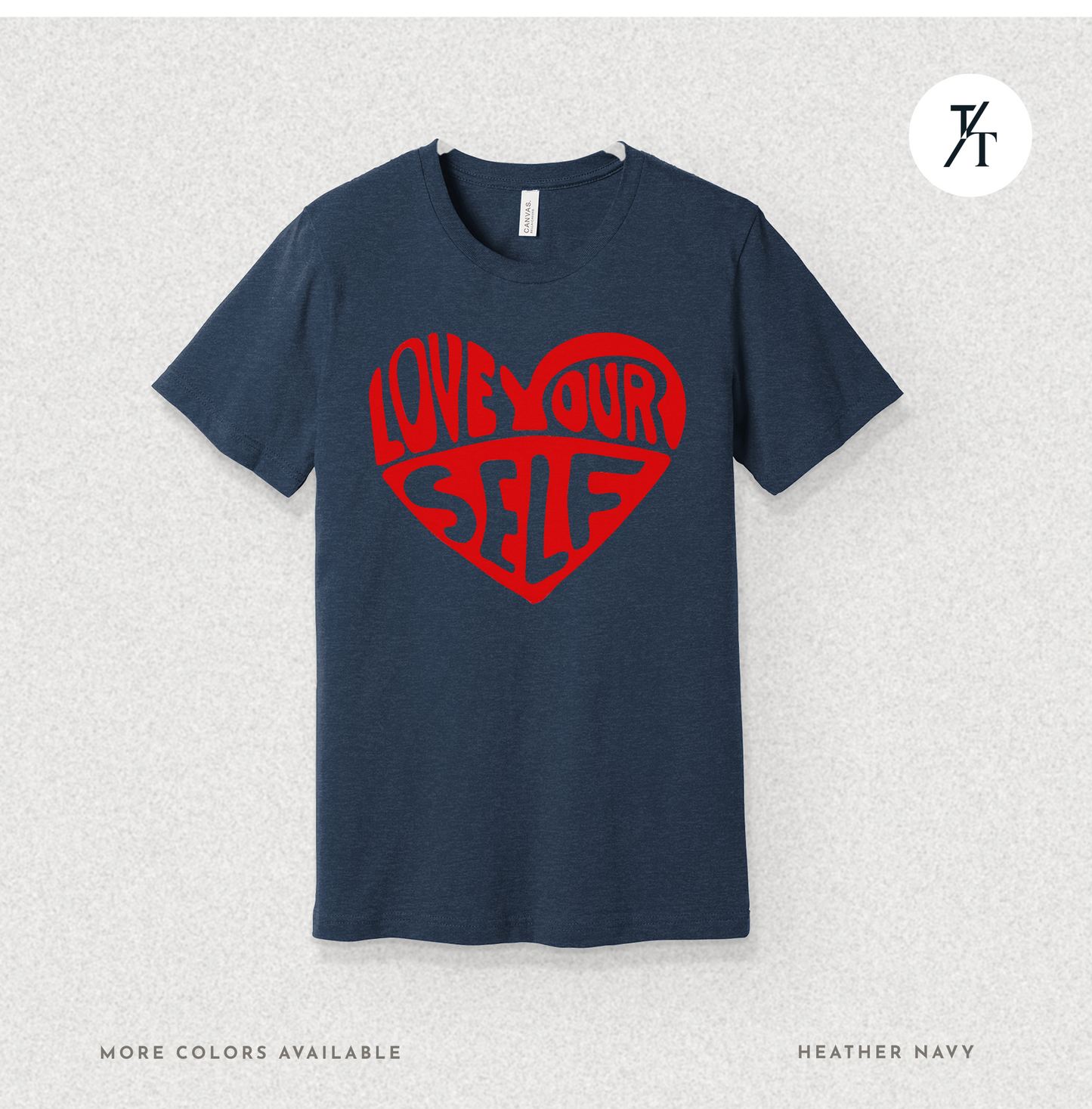 Love Yourself T-Shirt – Bold Psychedelic Heart Graphic Tee