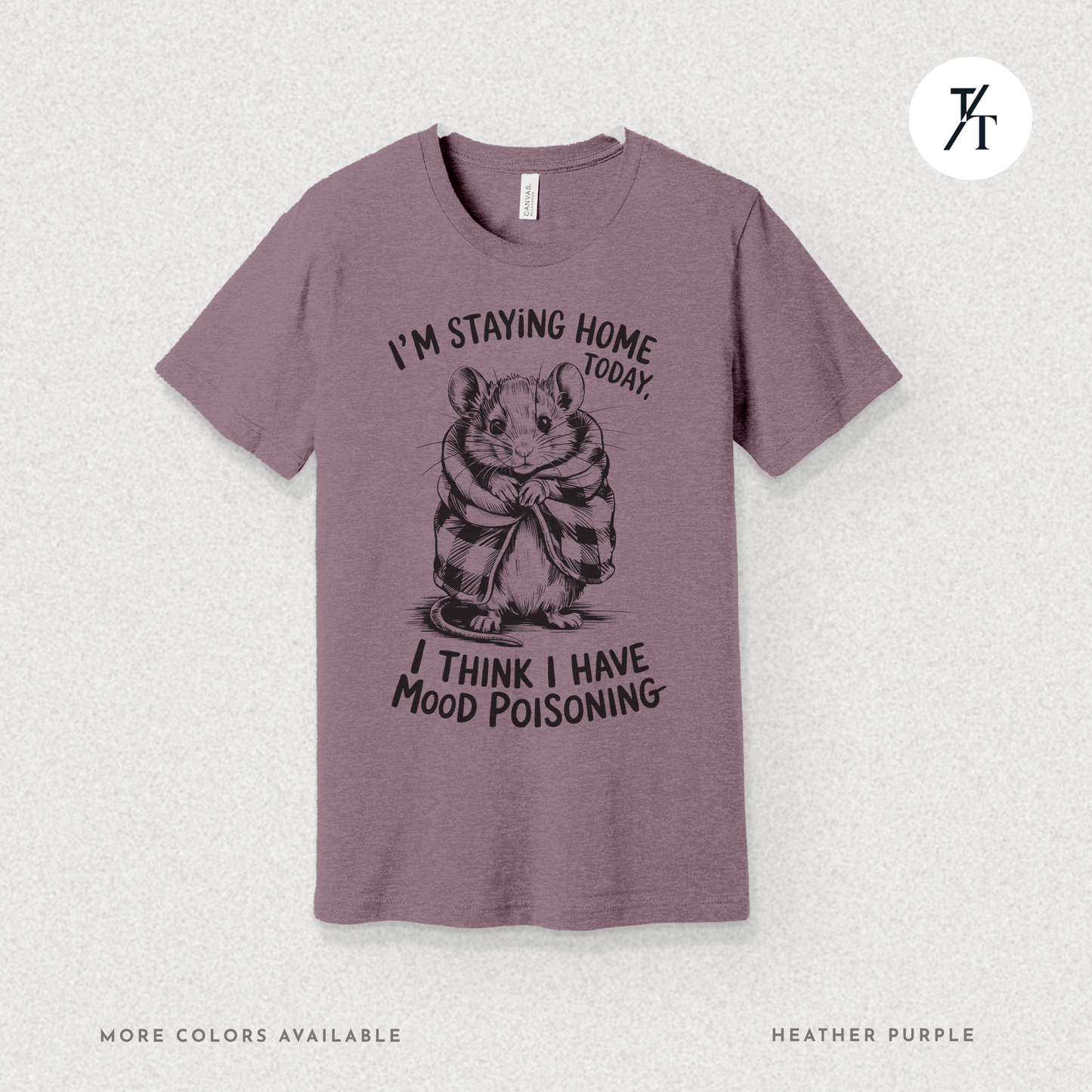 Funny Mouse Introvert Mood Poisoning Graphic Tee π
