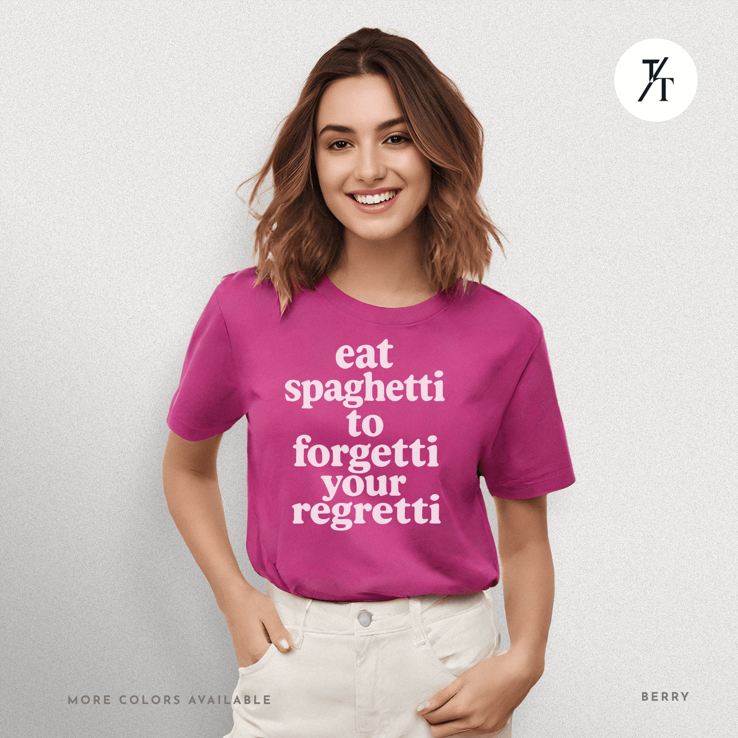 Eat Spaghetti Forgetti Tee – Funny Comfort Food Quote Shirt