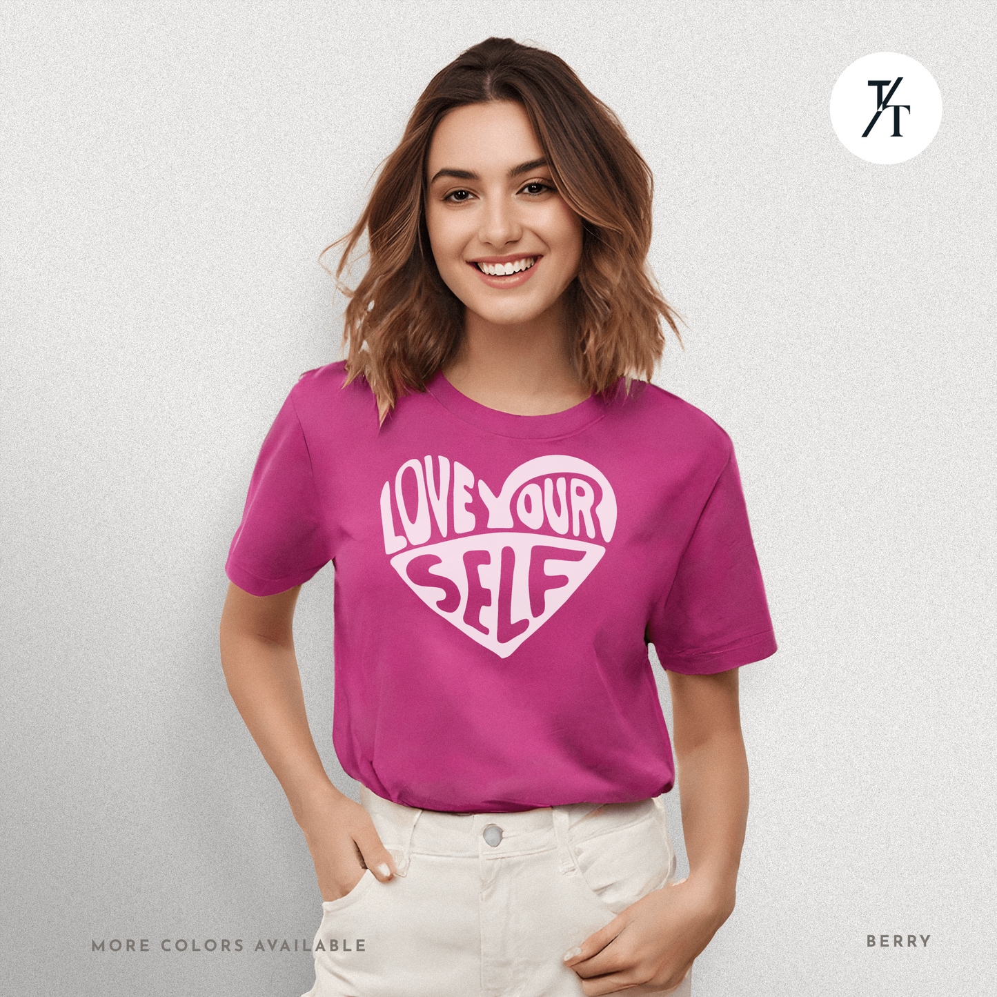 Love Yourself T-Shirt – Bold Psychedelic Heart Graphic Tee