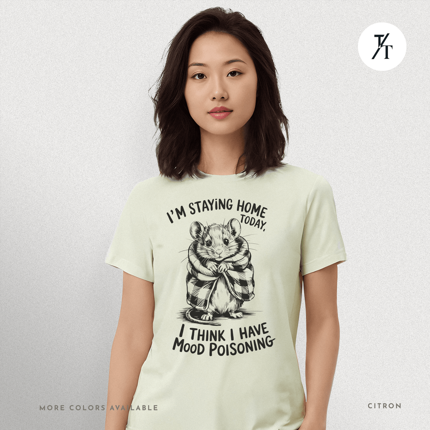 Funny Mouse Introvert Mood Poisoning Graphic Tee π