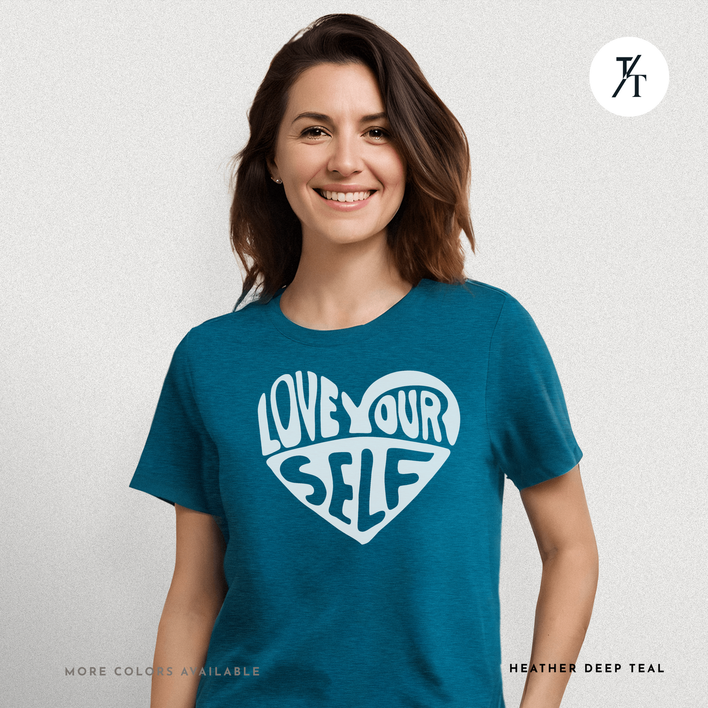 Love Yourself T-Shirt – Bold Psychedelic Heart Graphic Tee