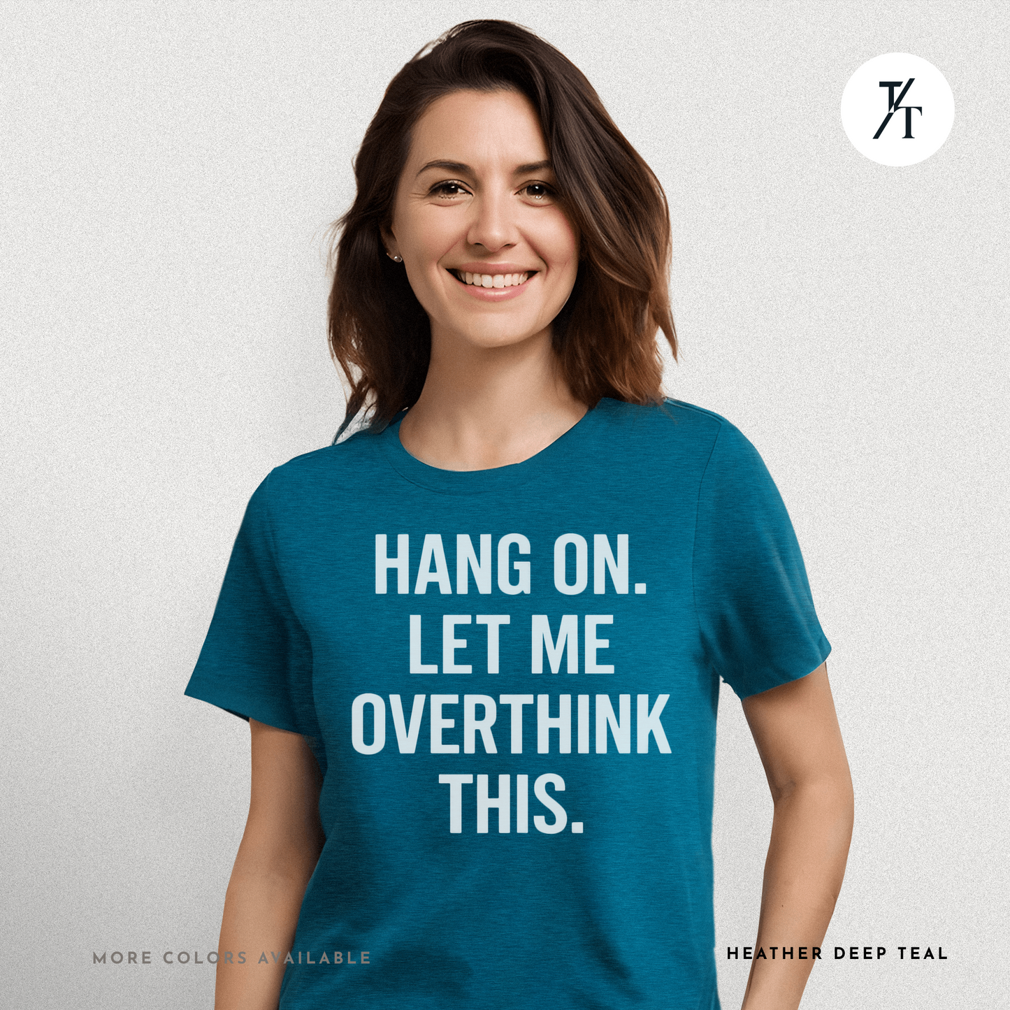 "Hang On, Let Me Overthink This" Overthink Club Tee – Funny Introvert Mental Health Shirt
