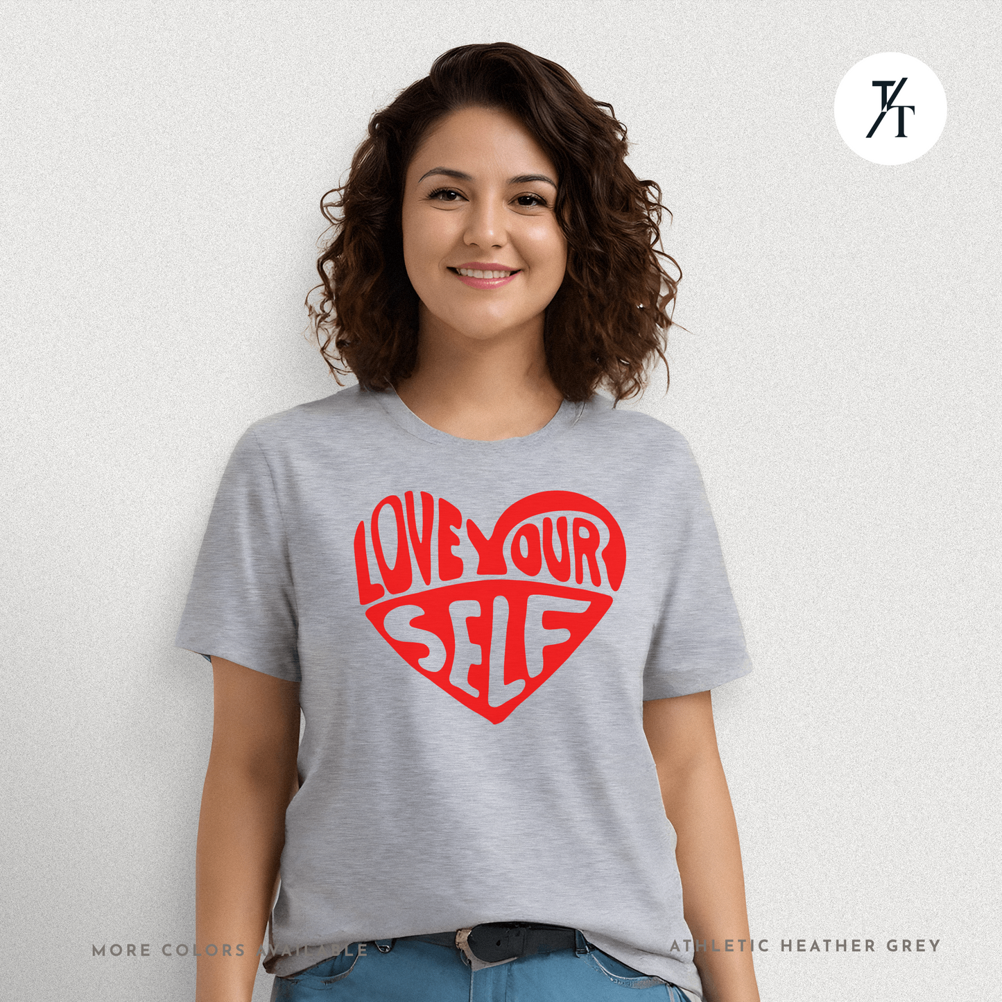 Love Yourself T-Shirt – Bold Psychedelic Heart Graphic Tee