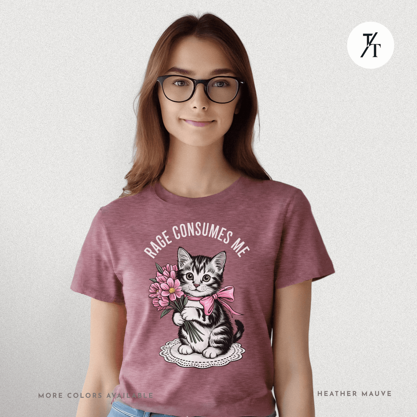 Rage Consumes Me Cat Tee – Cute but Unstable Kitten Shirt