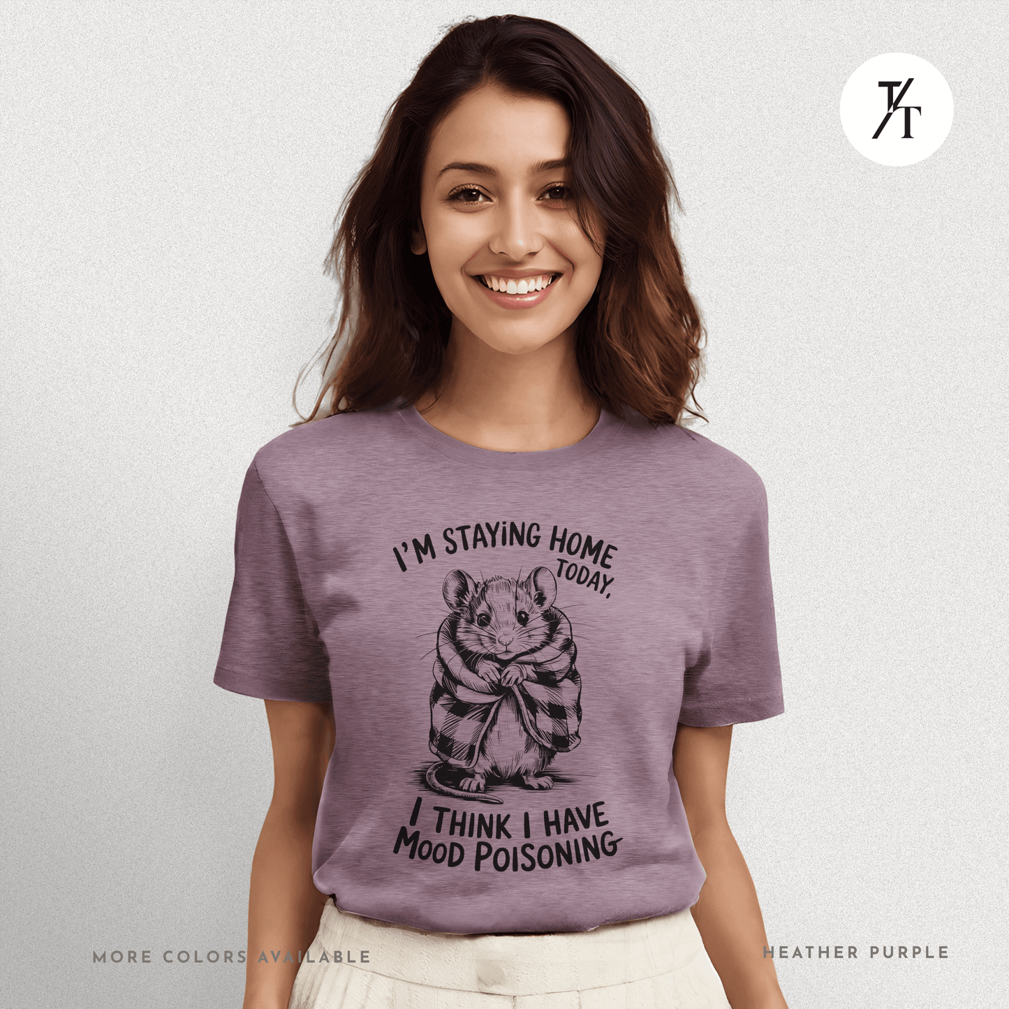 Funny Mouse Introvert Mood Poisoning Graphic Tee π