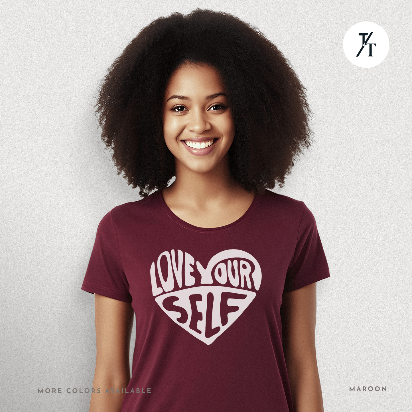 Love Yourself T-Shirt – Bold Psychedelic Heart Graphic Tee