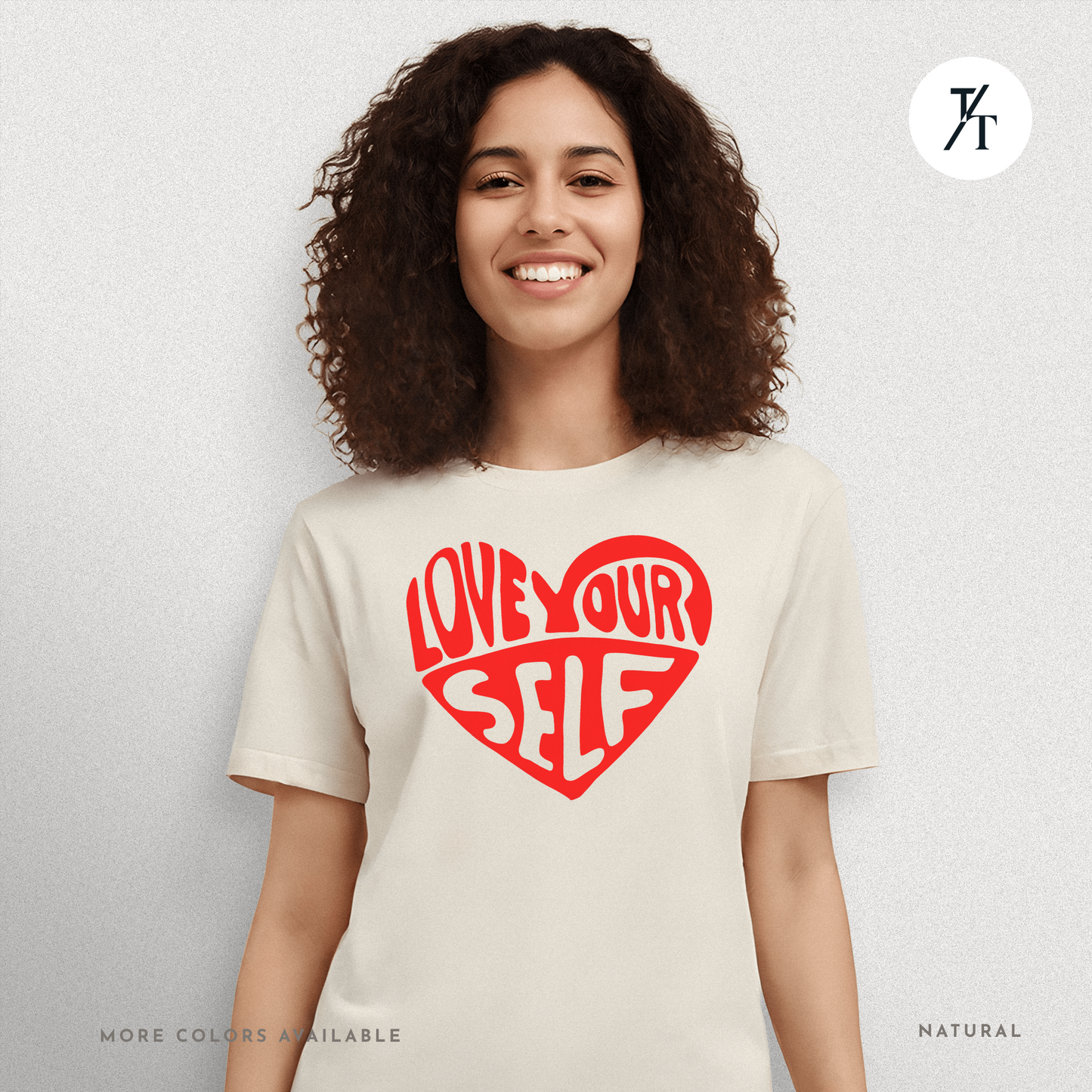 Love Yourself T-Shirt – Bold Psychedelic Heart Graphic Tee