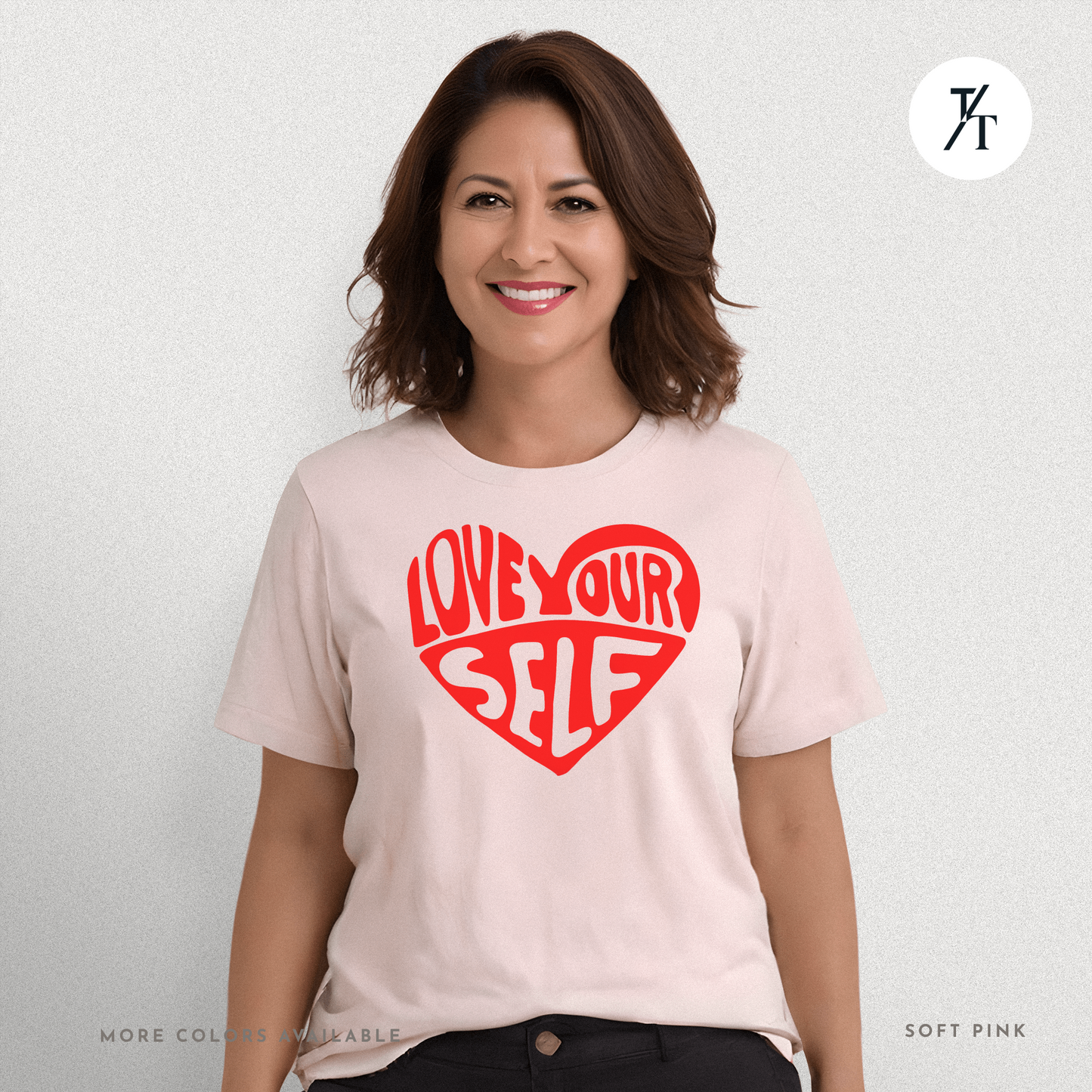 Love Yourself T-Shirt – Bold Psychedelic Heart Graphic Tee