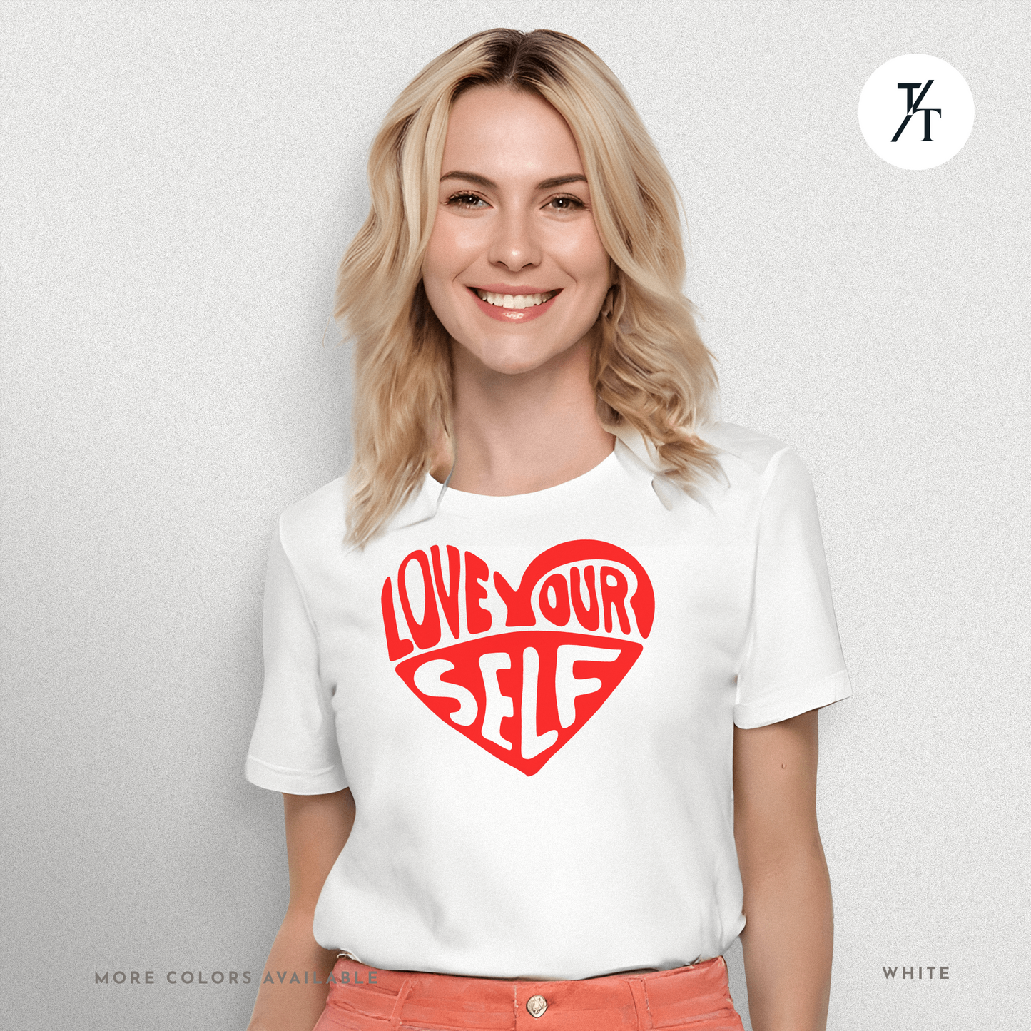 Love Yourself T-Shirt – Bold Psychedelic Heart Graphic Tee