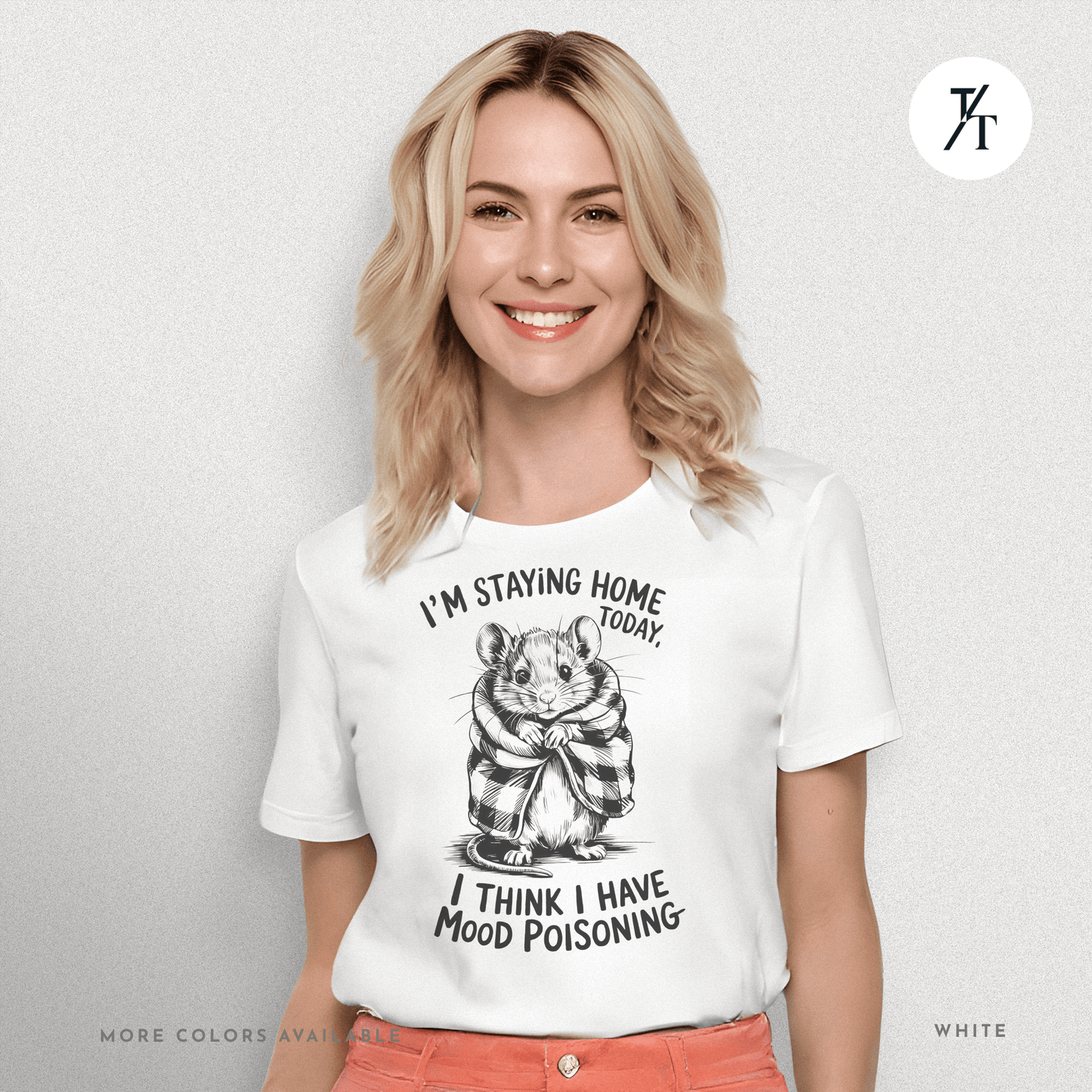 Funny Mouse Introvert Mood Poisoning Graphic Tee π