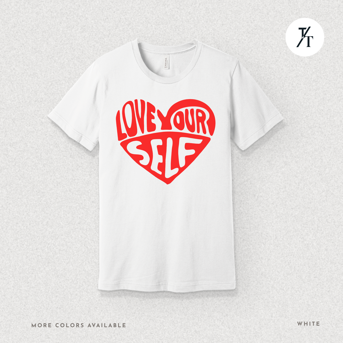 Love Yourself T-Shirt – Bold Psychedelic Heart Graphic Tee