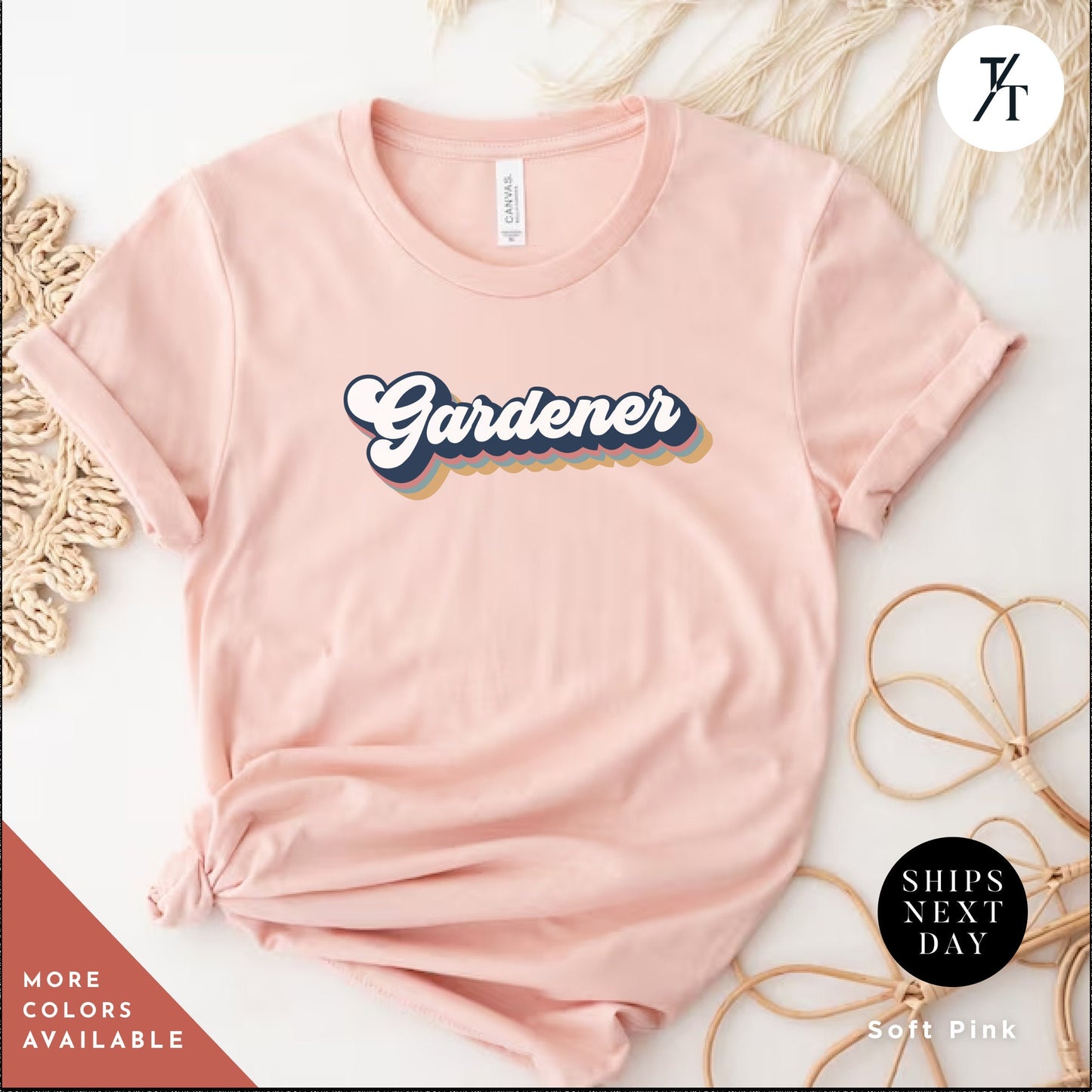 Retro Gardener Shirt, Gift For Gardener, Plant Mom Tee