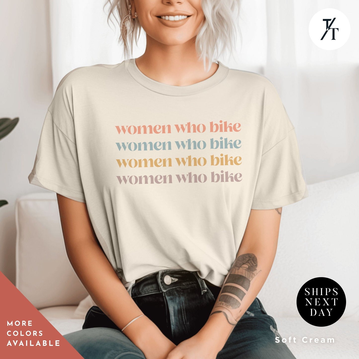Womans Mountain Bike Shirt Gift For Biking Lover Tee