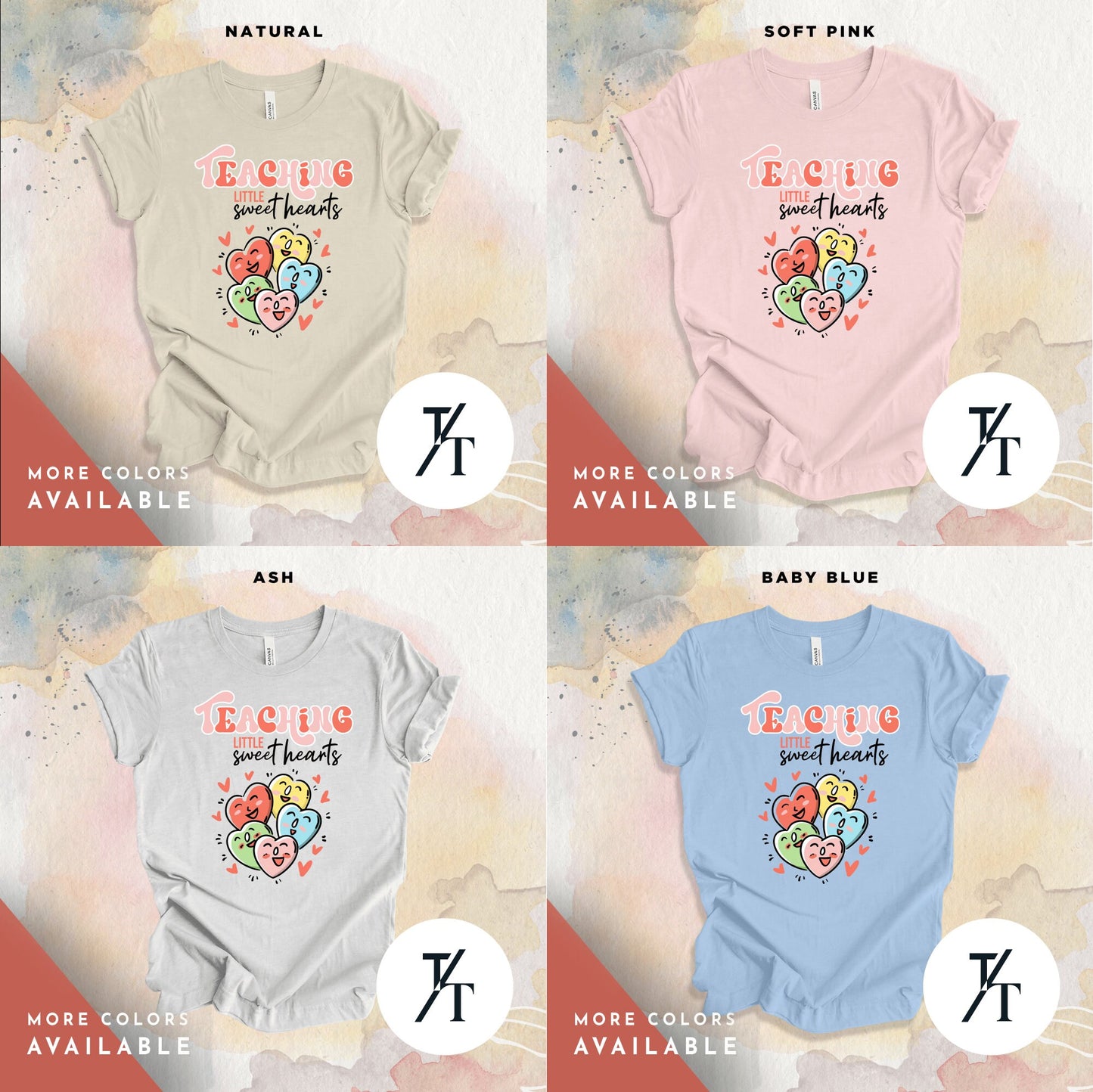 Teaching Sweethearts Teacher Shirts Valentines Day Gift Tee