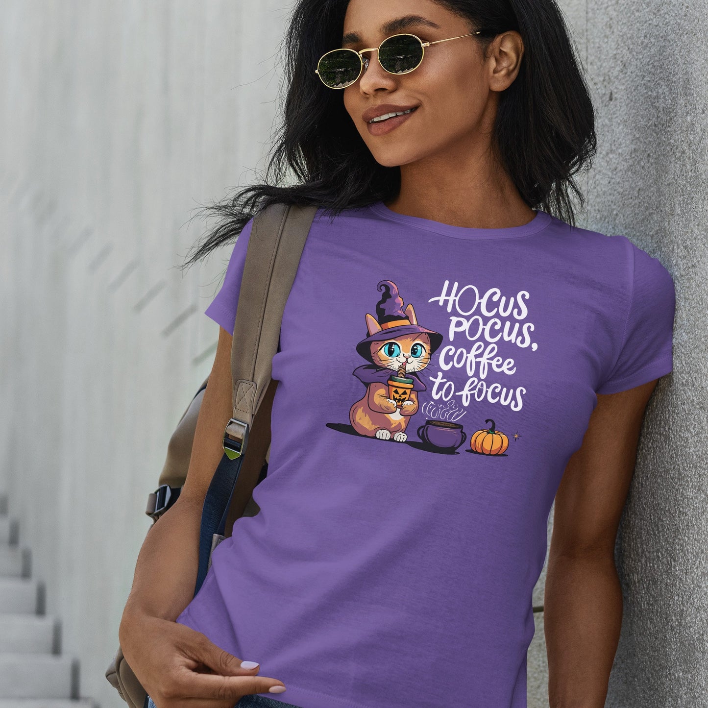 Black Cat Shirts cat coffee halloween shirt Coffee Lover Shirt, Cats Lover Gift, Spooky Season Shirts, Witch Hat Black Cats tee