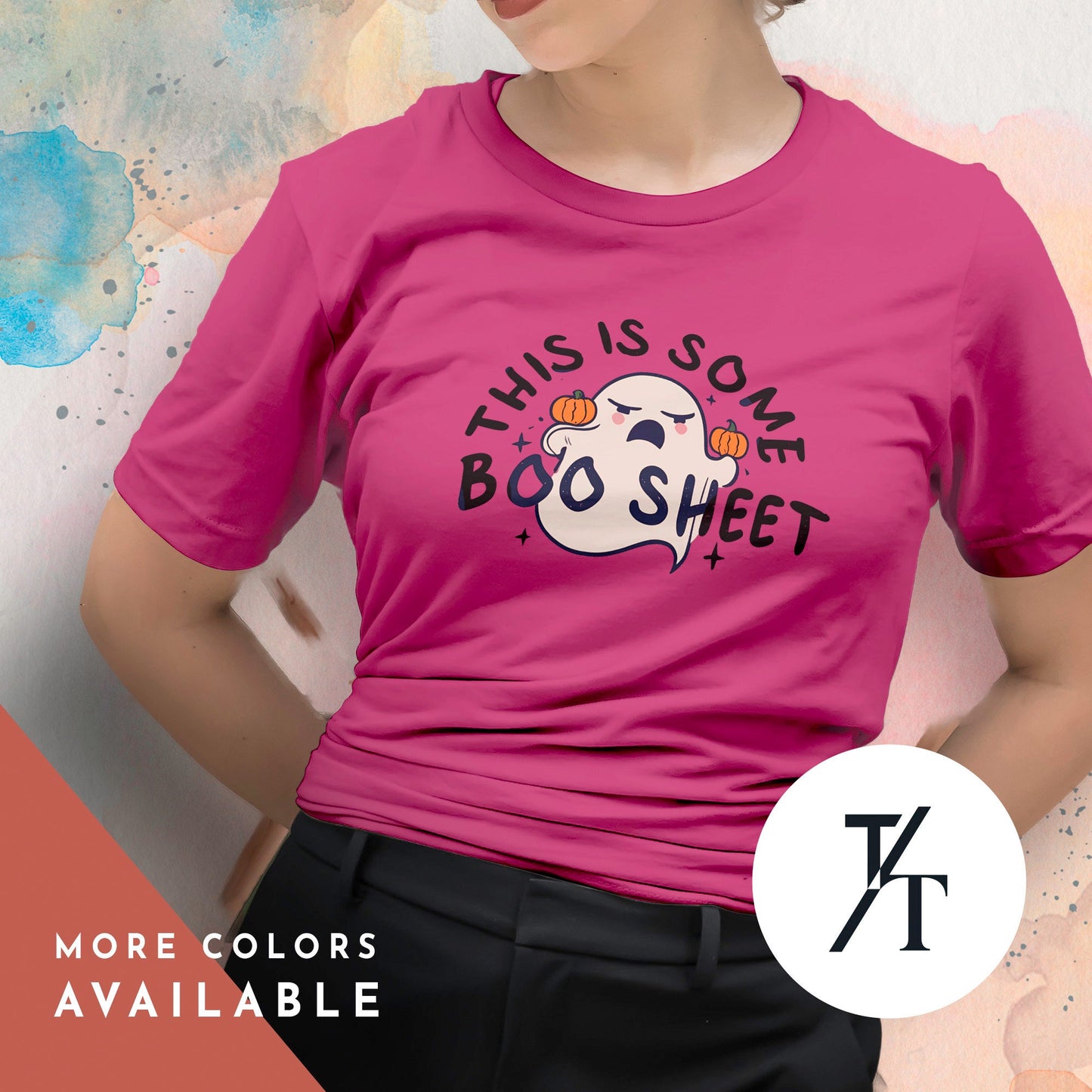 Ghost this is some boo sheet shirt, Funny Halloween Tee, Halloween Gift, Spooky Season Shirt, Ghost Spooky Season Tee