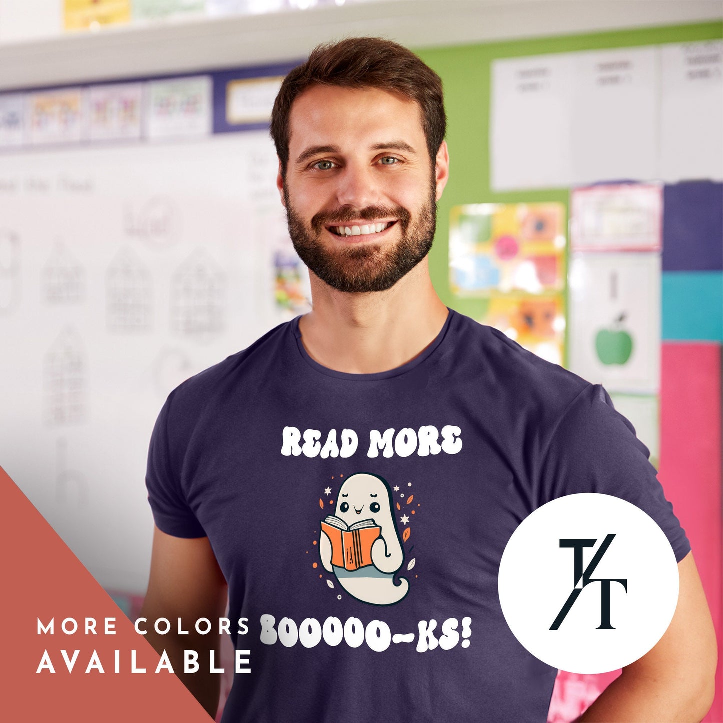 Read more books ghost shirt, Teacher Halloween, Teacher Ghost Shirt, Halloween Party, Book Lover Gift Spooky Season, Spooky Librarian tee