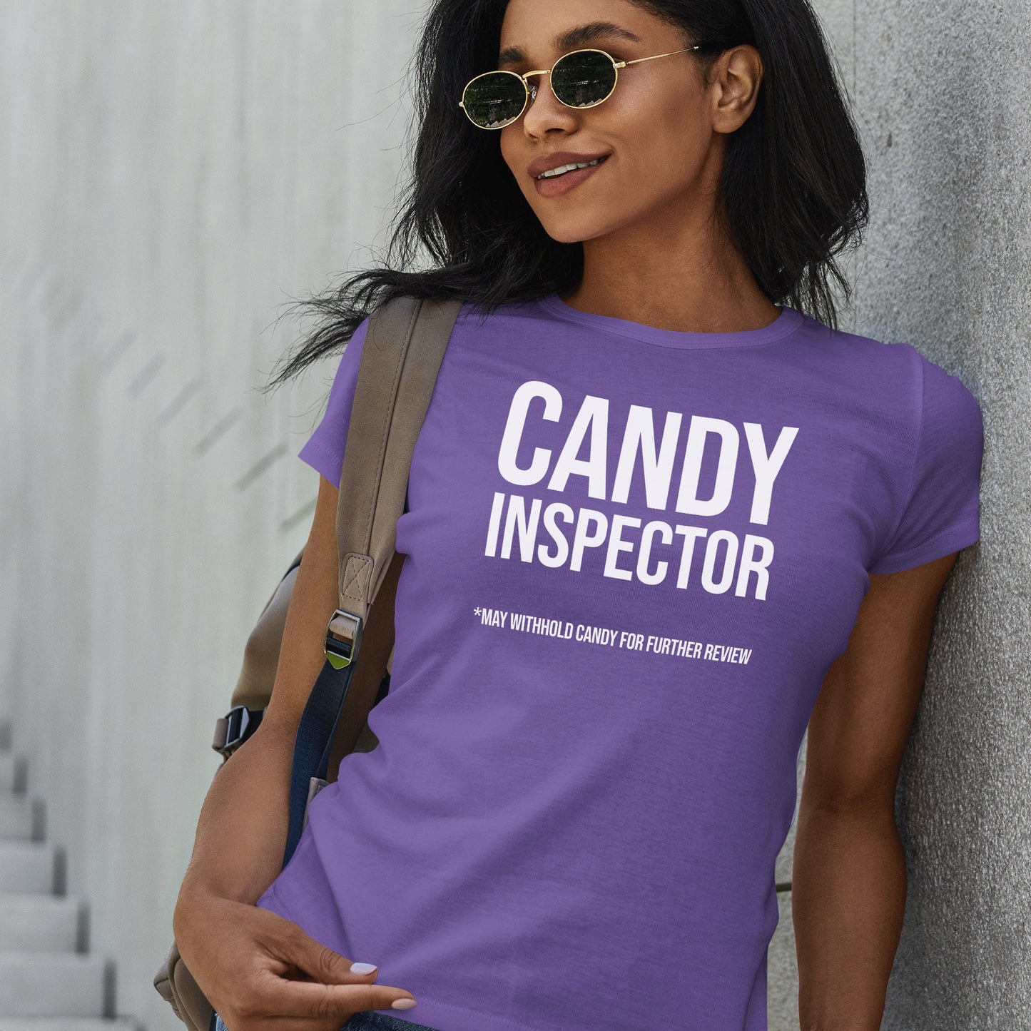Candy Inspector Tee Halloween T-Shirt - Trick or Treat Tshirt Costume - Funny Spooky Season Shirt For Men, Shirts For Women, Family, Moms