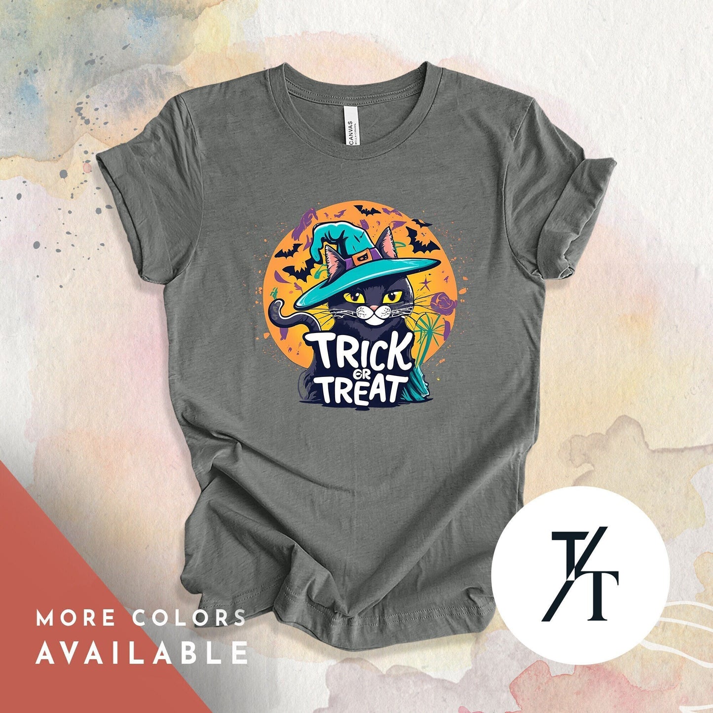 Black Cats Halloween, Vintage Halloween Cat Shirt, Gift For Cat Lovers, Black Cats Shirt, Halloweeny Candy Bag