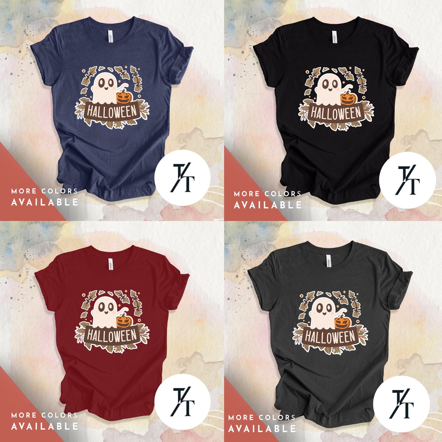 Cute Ghost Shirt cute halloween shirt Happy Halloween tee, Fall Vibes Sweatshirt Pumpkin, spooky season, pumpkin tshirt