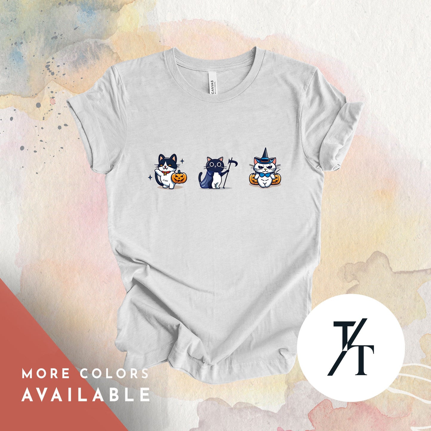 Halloween Cat Shirt, witchy cat shirt, BlackCat Gift, CatMom tShirt Gifts, Spooky Season tee,