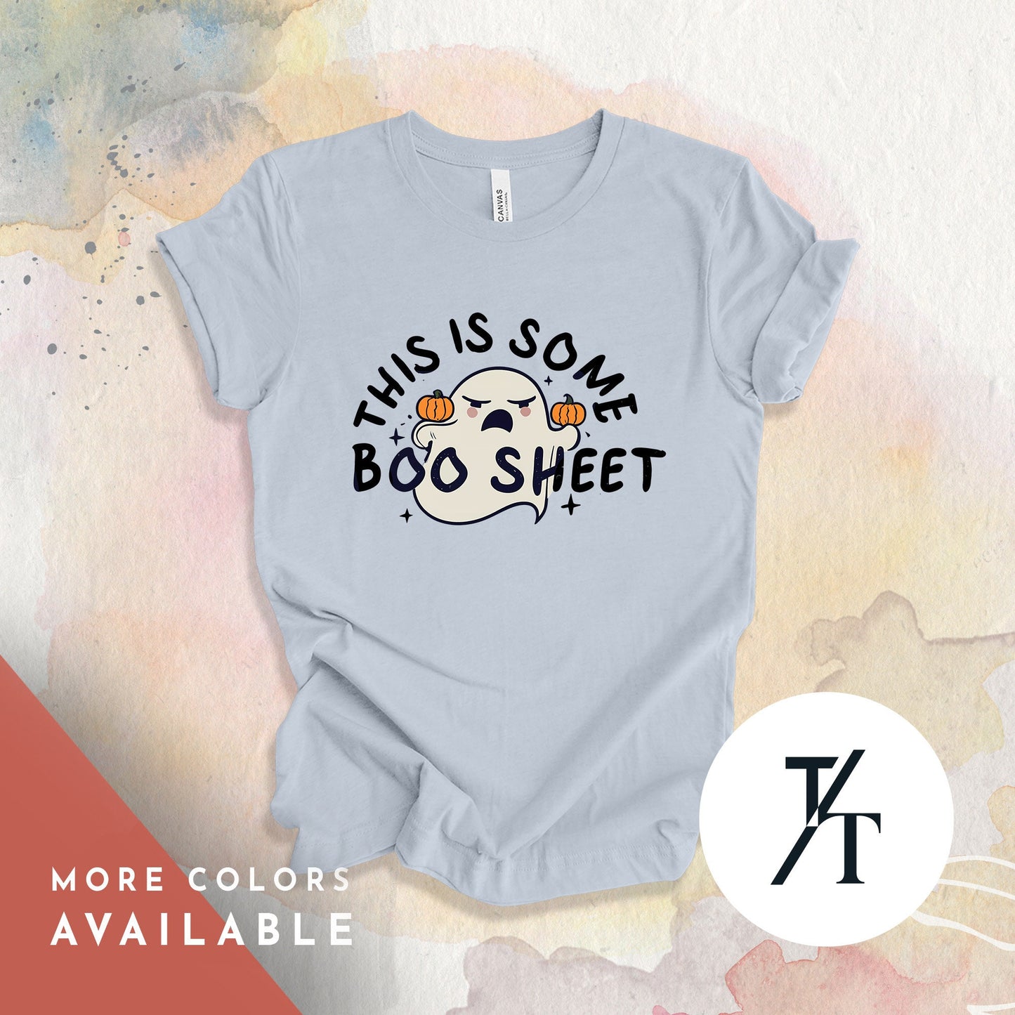 Ghost this is some boo sheet shirt, Funny Halloween Tee, Halloween Gift, Spooky Season Shirt, Ghost Spooky Season Tee