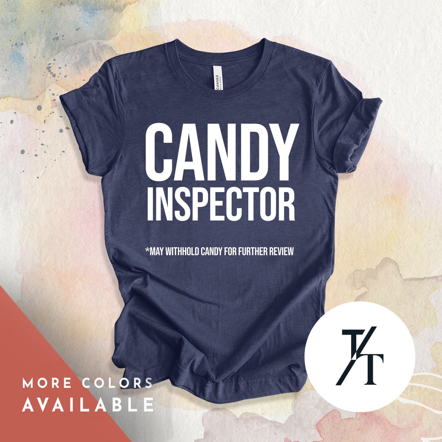 Candy Inspector Tee Halloween T-Shirt - Trick or Treat Tshirt Costume - Funny Spooky Season Shirt For Men, Shirts For Women, Family, Moms