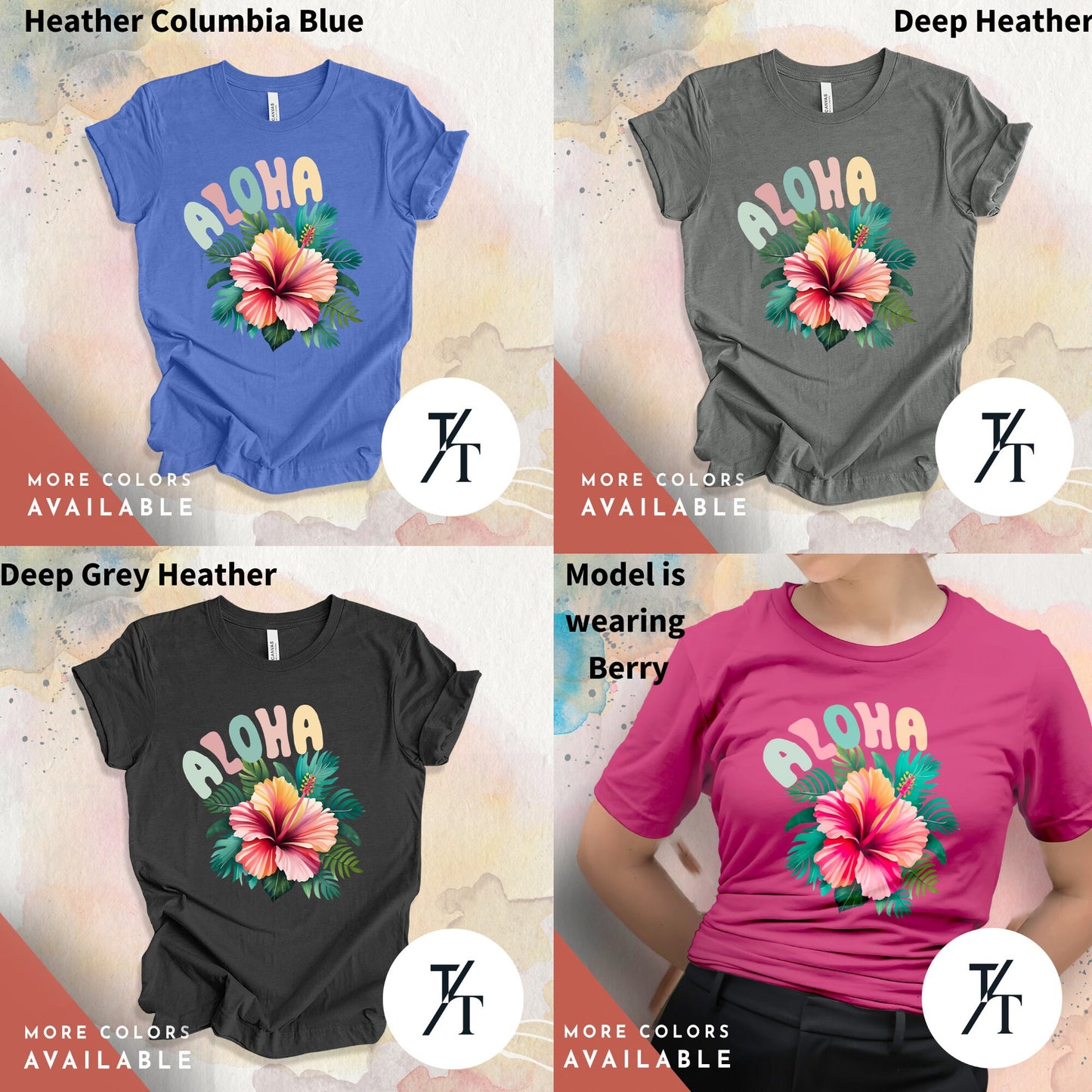 Hawaii Trip Tee, Hawaii Vacation, Aloha Tshirt, Aloha Shirt Women, Hibiscus Flower, Hibiscus Shirt, Cute Summer tee, Surfing tshirt,