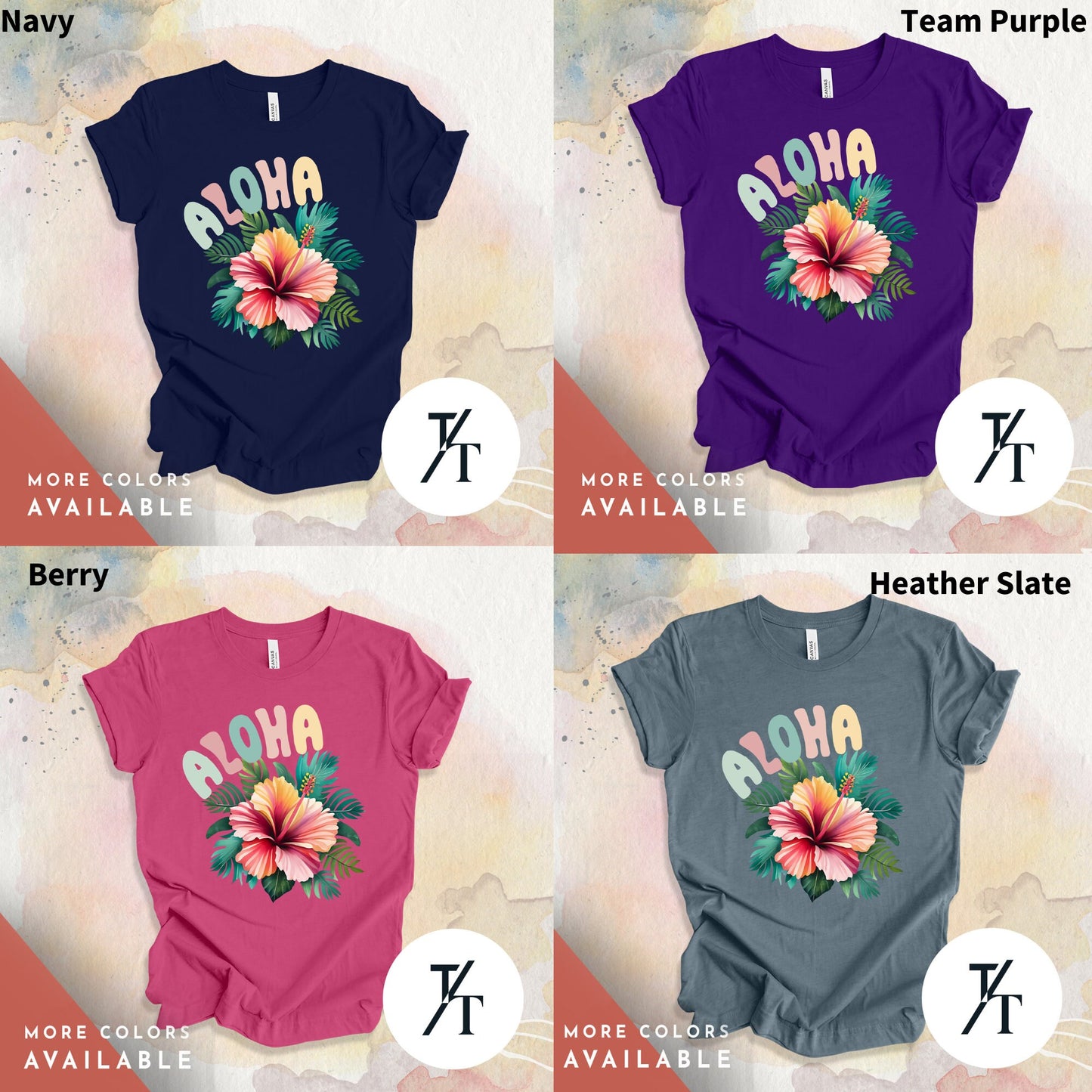 Hawaii Trip Tee, Hawaii Vacation, Aloha Tshirt, Aloha Shirt Women, Hibiscus Flower, Hibiscus Shirt, Cute Summer tee, Surfing tshirt,