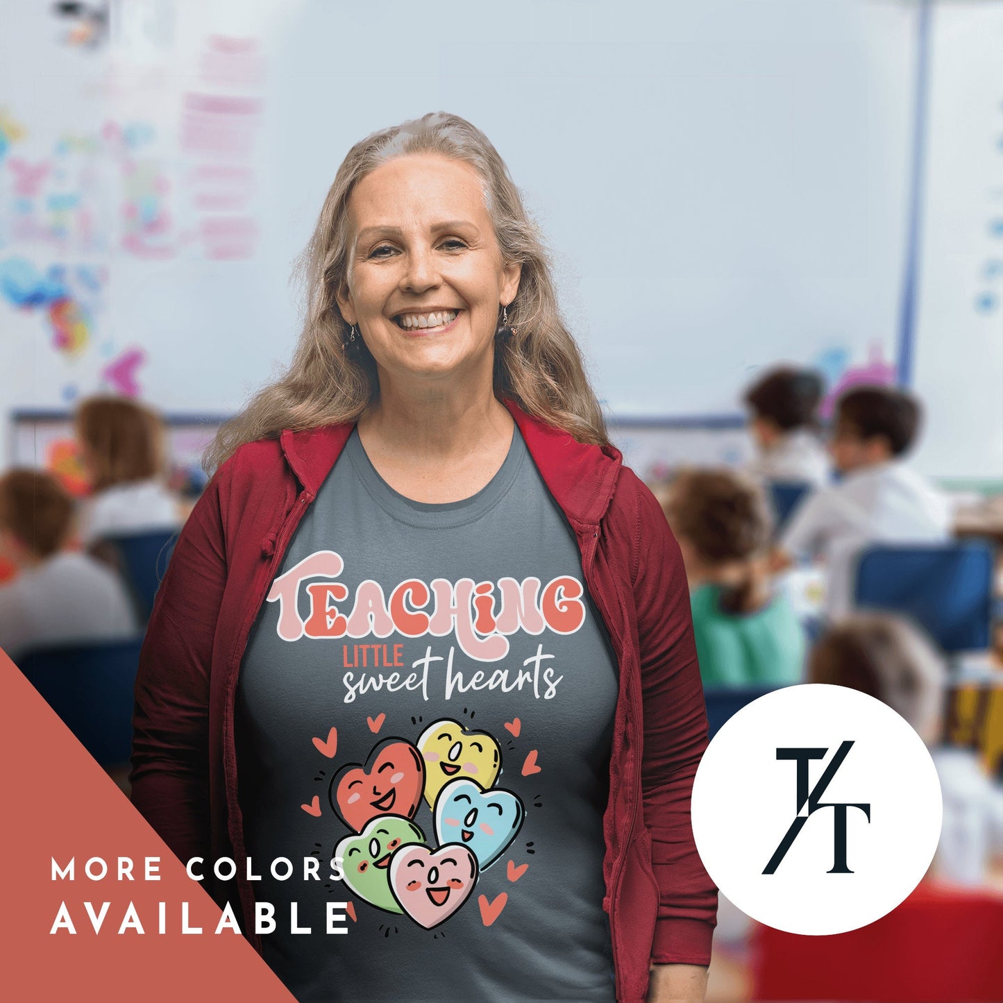 Teaching Sweethearts Teacher Shirts, Teacher Valentines Day Shirt, Valentines Day Gift For Teachers Valentine Heart Women Shirt Teachers tee