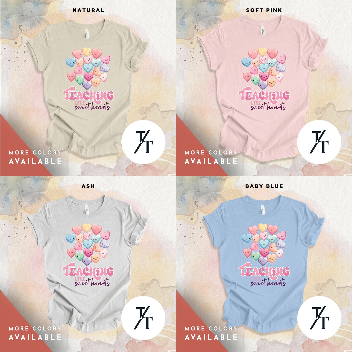 Teaching Sweethearts Teacher Shirts, Teacher Valentines Day Shirt, Valentines Day Gift For Teachers Valentine Heart Women Shirt Teachers tee