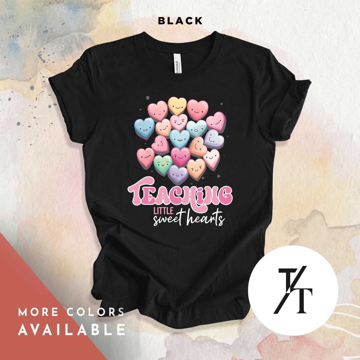 Teaching Sweethearts Teacher Shirts, Teacher Valentines Day Shirt, Valentines Day Gift For Teachers Valentine Heart Women Shirt Teachers tee