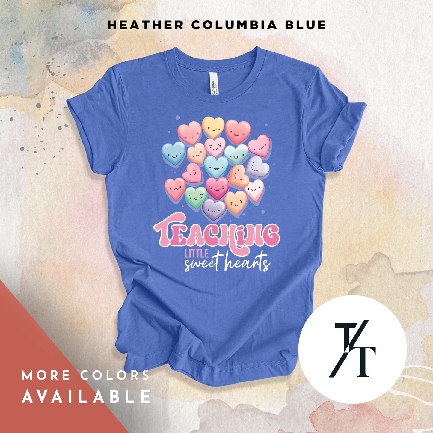 Teaching Sweethearts Teacher Shirts, Teacher Valentines Day Shirt, Valentines Day Gift For Teachers Valentine Heart Women Shirt Teachers tee